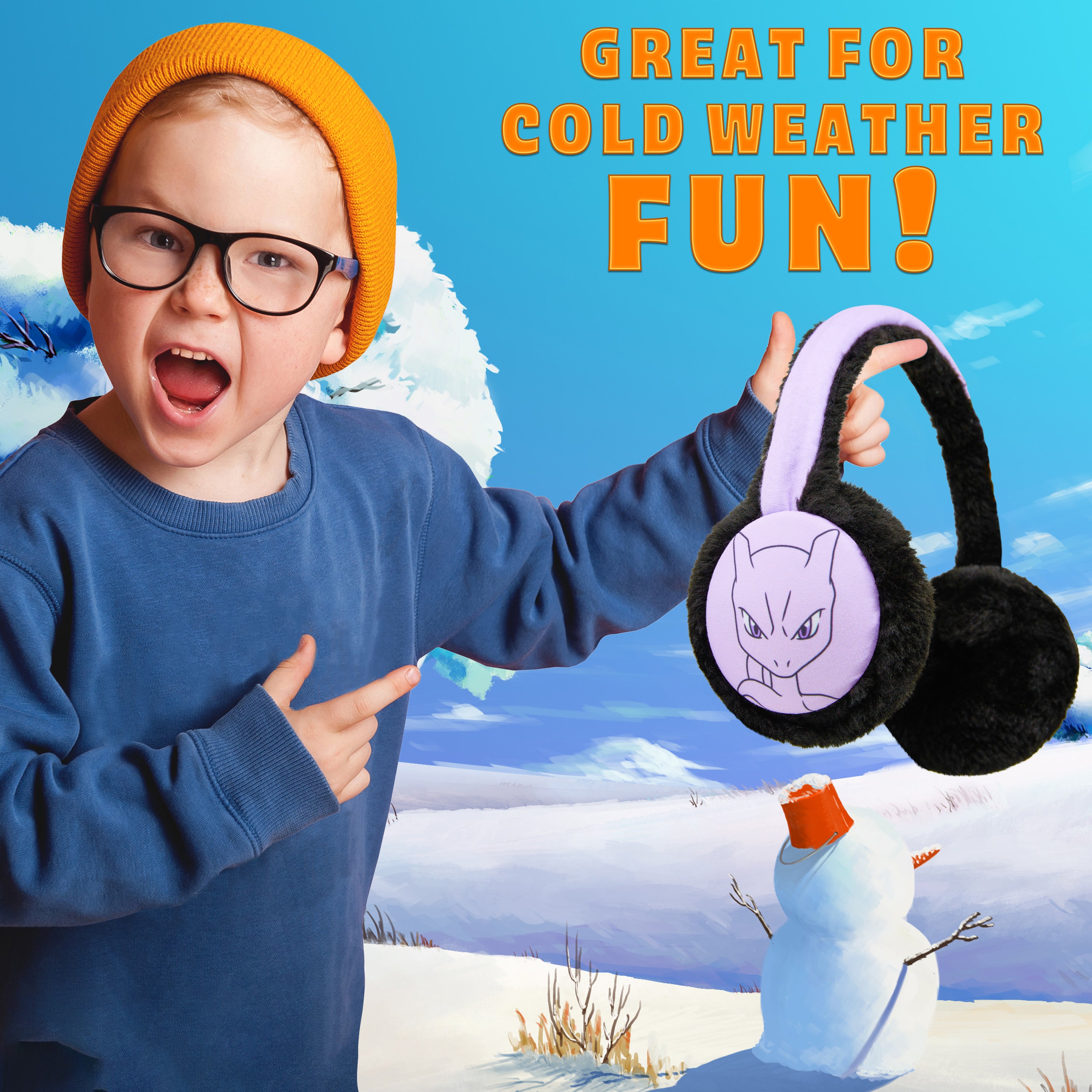 get-trend-pok-mon-cache-oreilles-enfant-hiver-chaud image 5