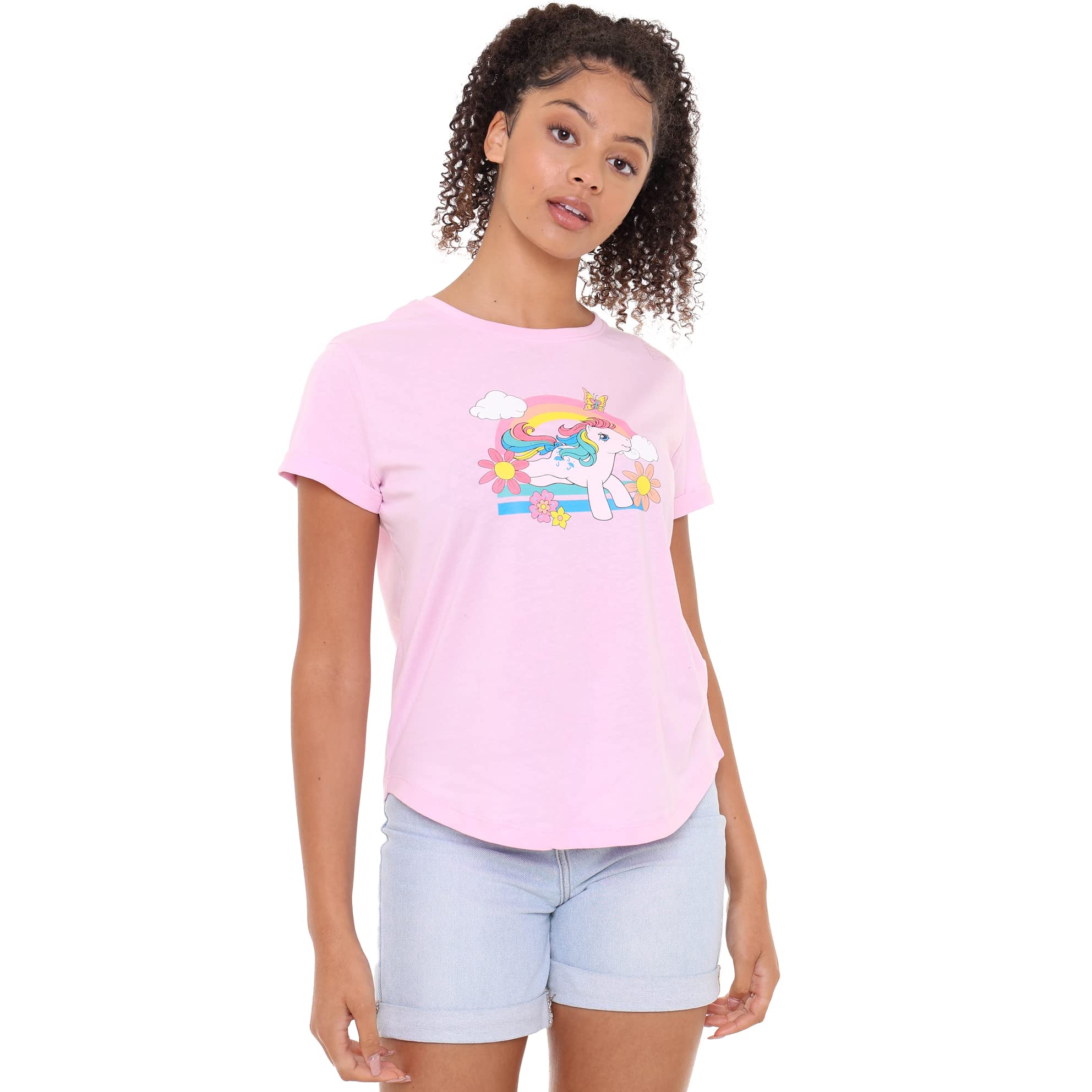 my-little-pony-leaping-rainbow-t-shirt-femme-rose-clair image 3
