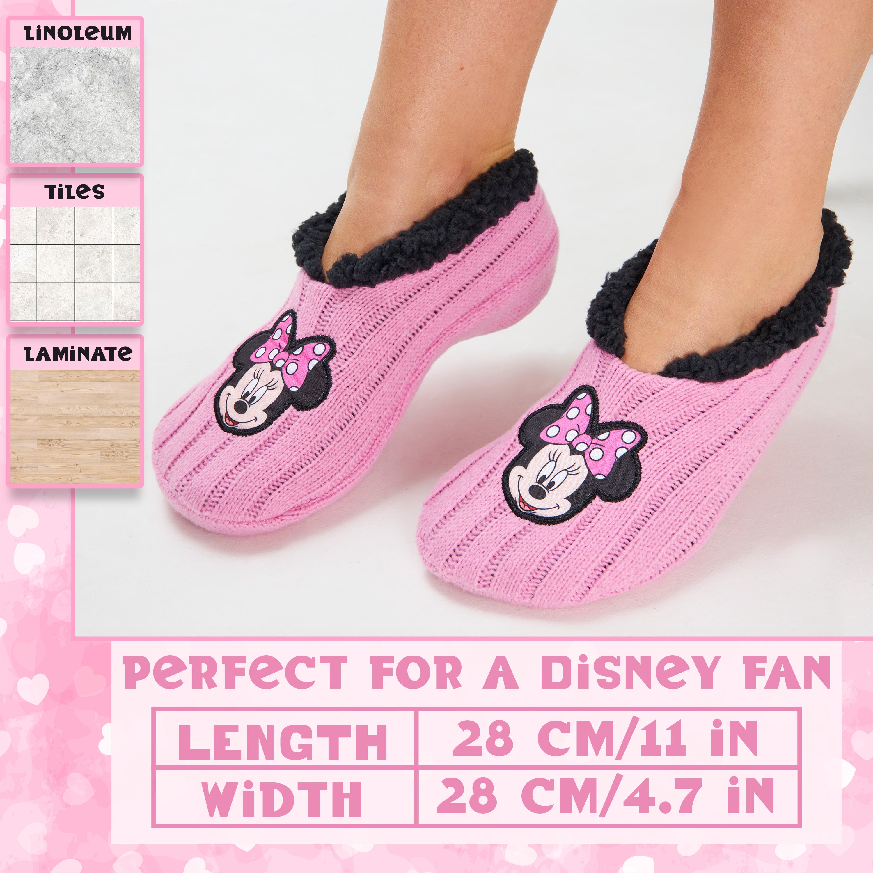 disney-chaussons-femme-ballerines-tricot-sherpa-minnie image 6