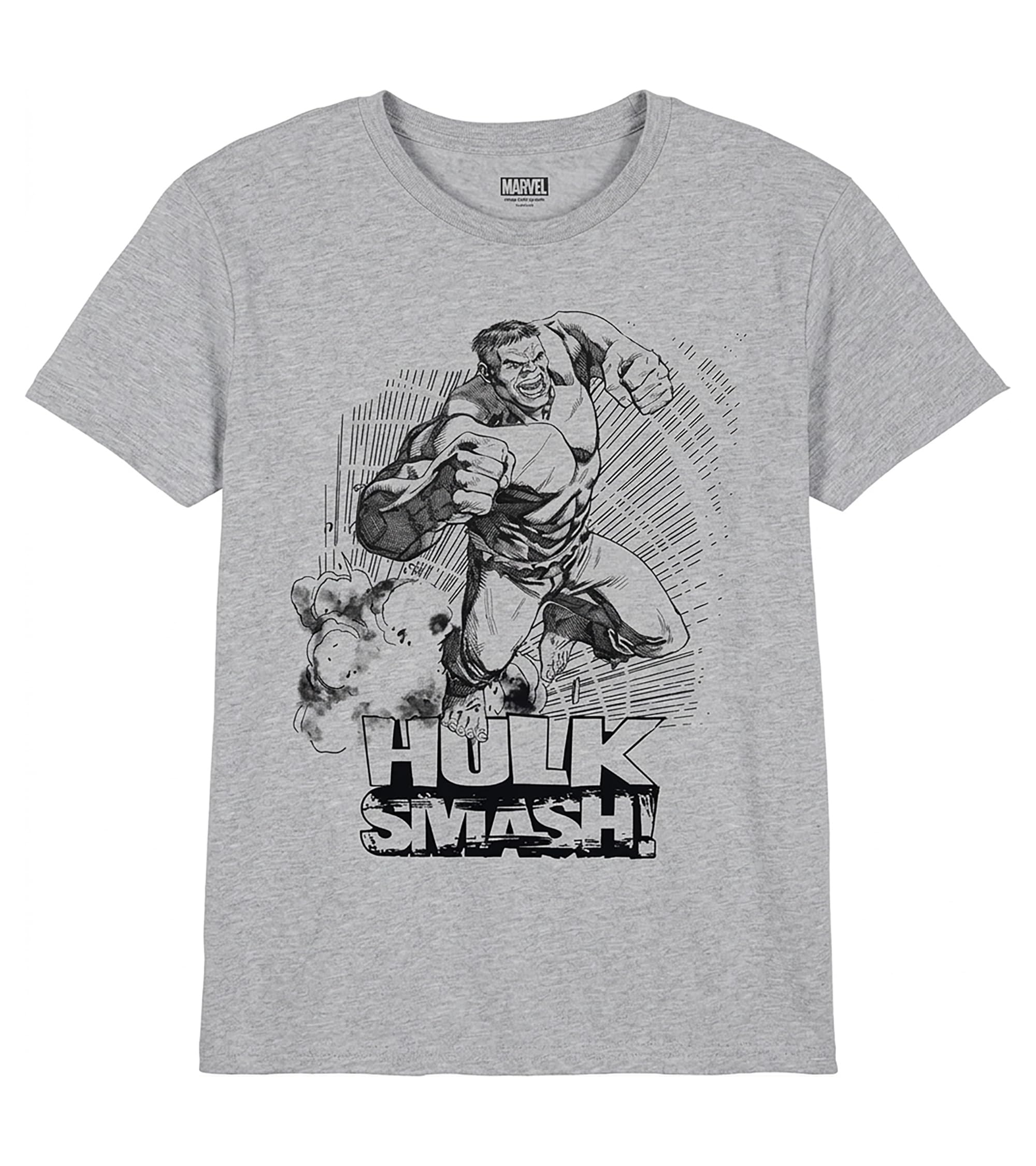 marvel-t-shirt-gar-on-gris-m-lange-coton-hulk-lot-1 image 4