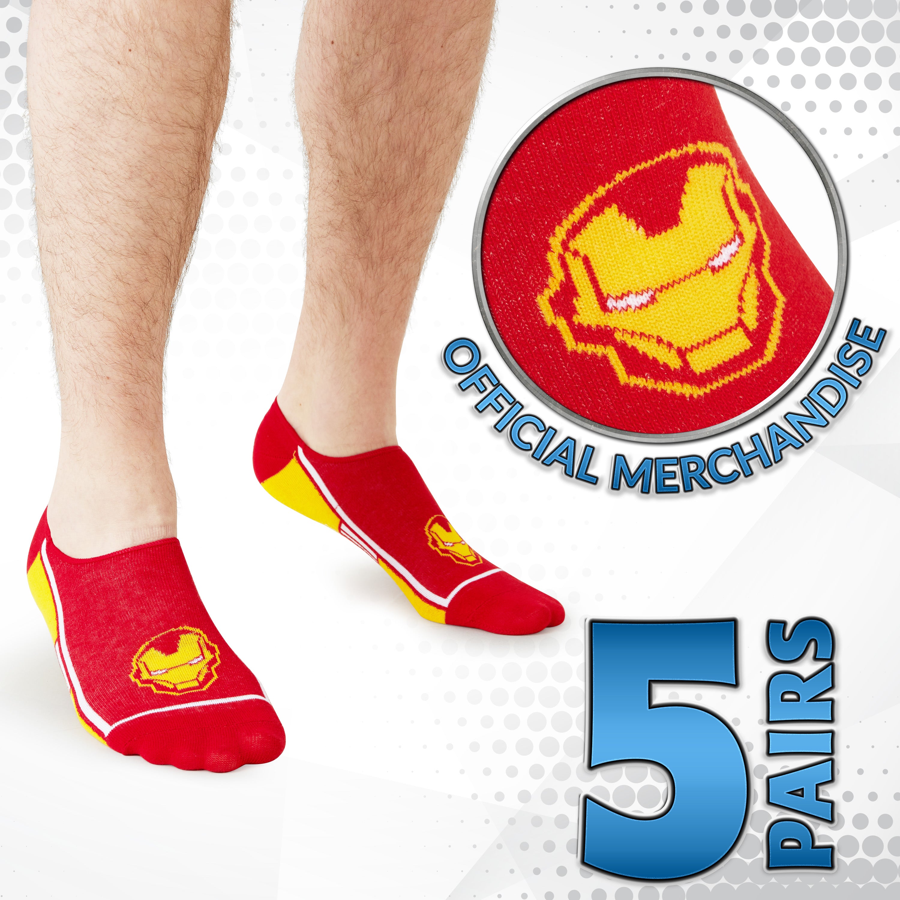 marvel-chaussettes-homme-invisibles-avengers-coton-lot-5 image 4