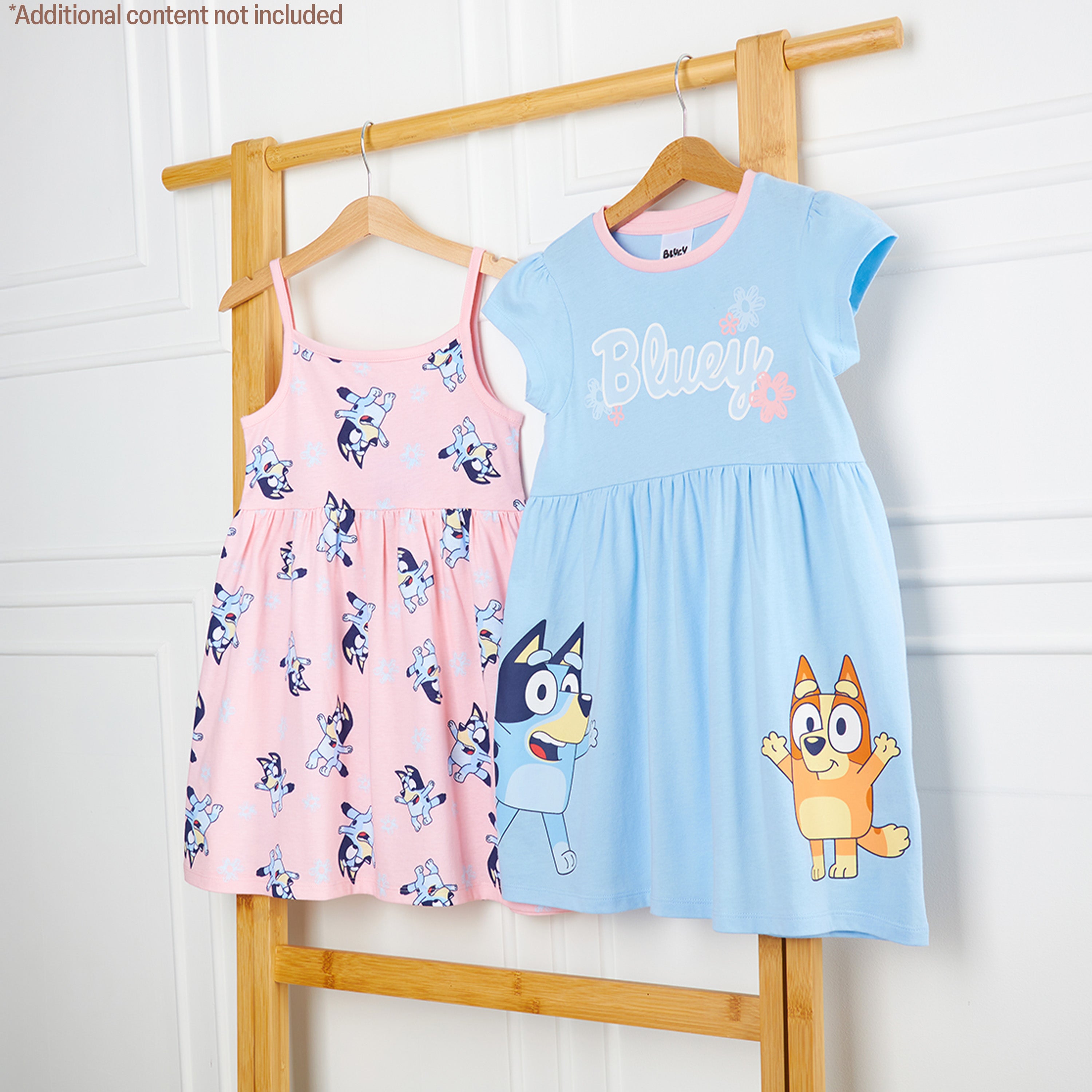 bluey-robe-t-fille-lot-de-2-manches-courtes-5-6-ans image 5