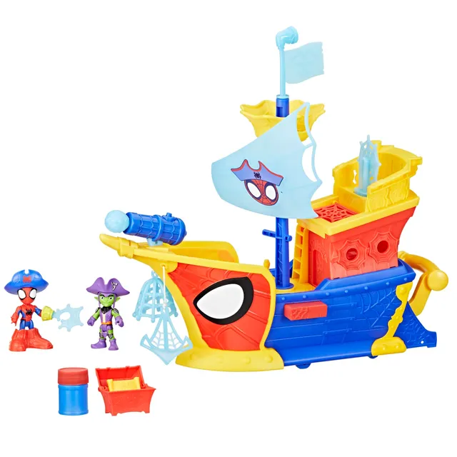 marvel-spidey-water-webs-bateau-pirates-bulles-et-toiles-43-cm image 1