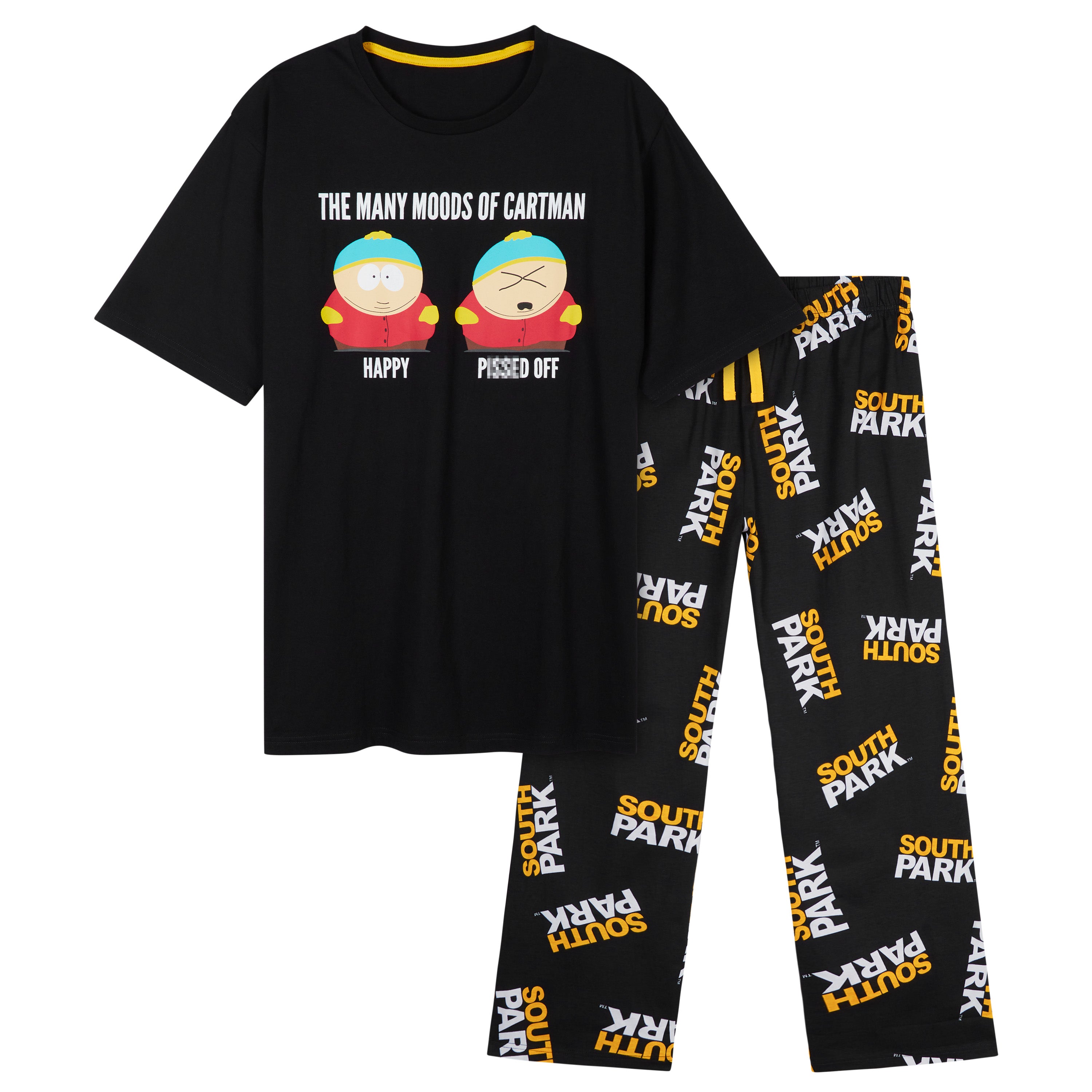 south-park-pyjama-homme-coton-2-pi-ces-t-shirt-pantalon image 1