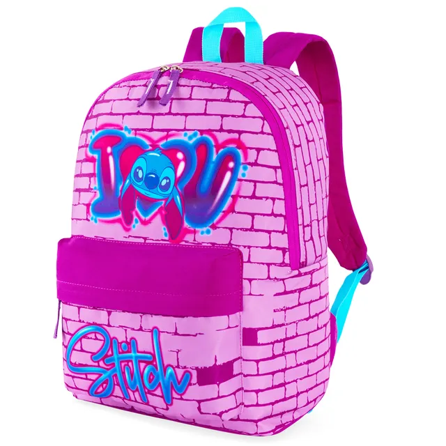 disney-stitch-sac-dos-fille-poche-avant-grande-capacit image 1