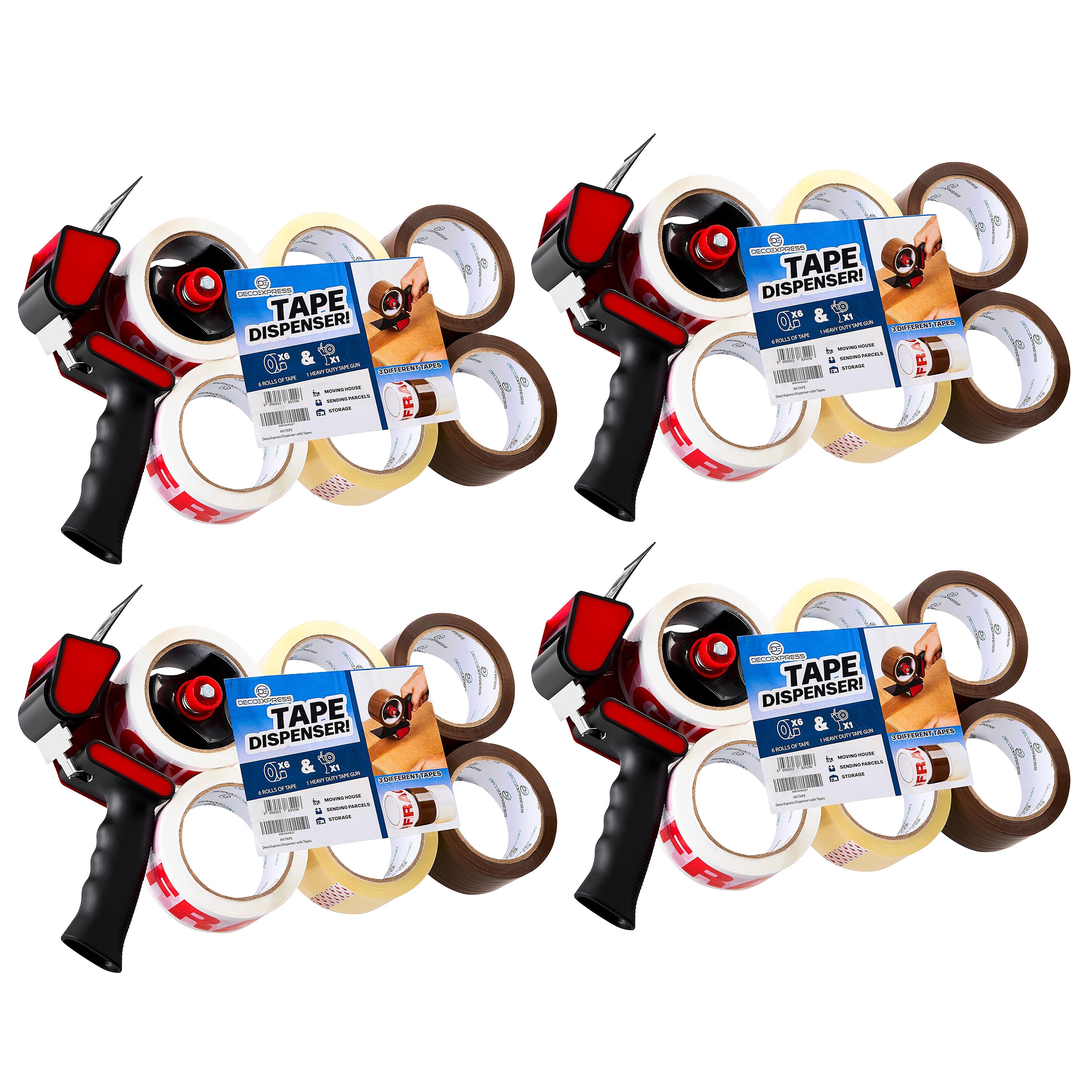 get-trend-pistolet-ruban-adh-sif-mixte-lot-de-4-6-rouleaux image 1