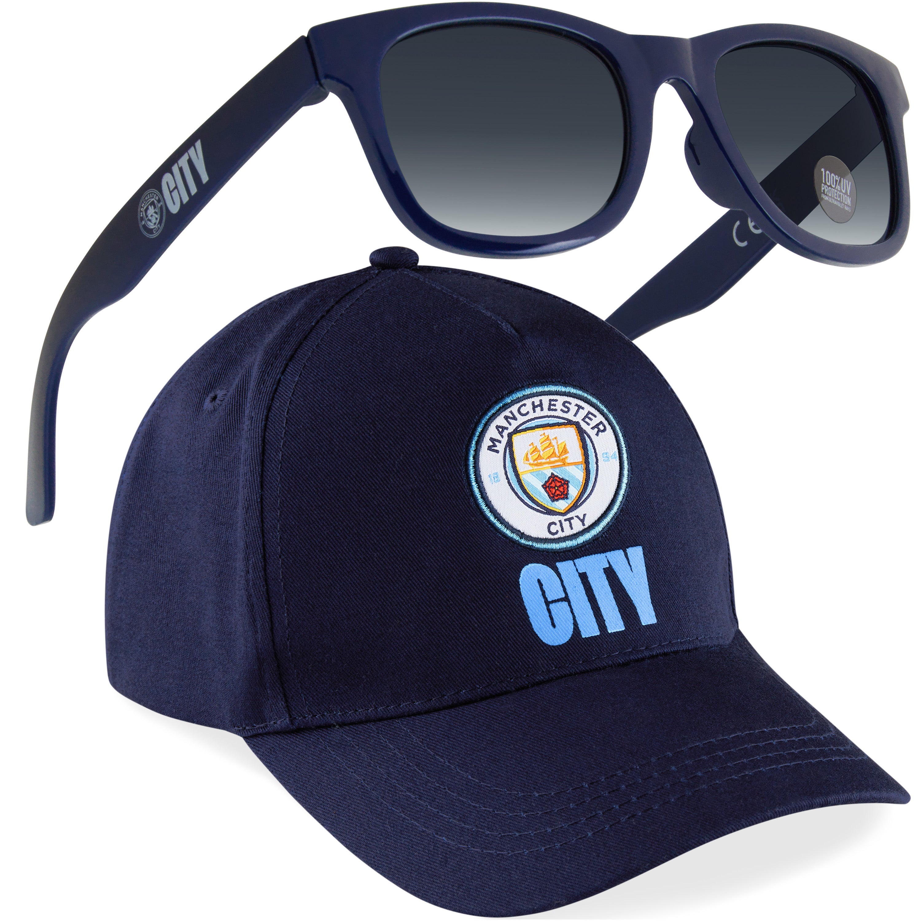 manchester-city-boys-casquette-baseball-lunettes-soleil-uv image 1