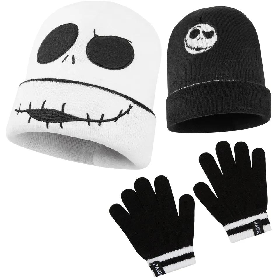 disney-nightmare-before-christmas-ensemble-bonnet-gants-fille image 1