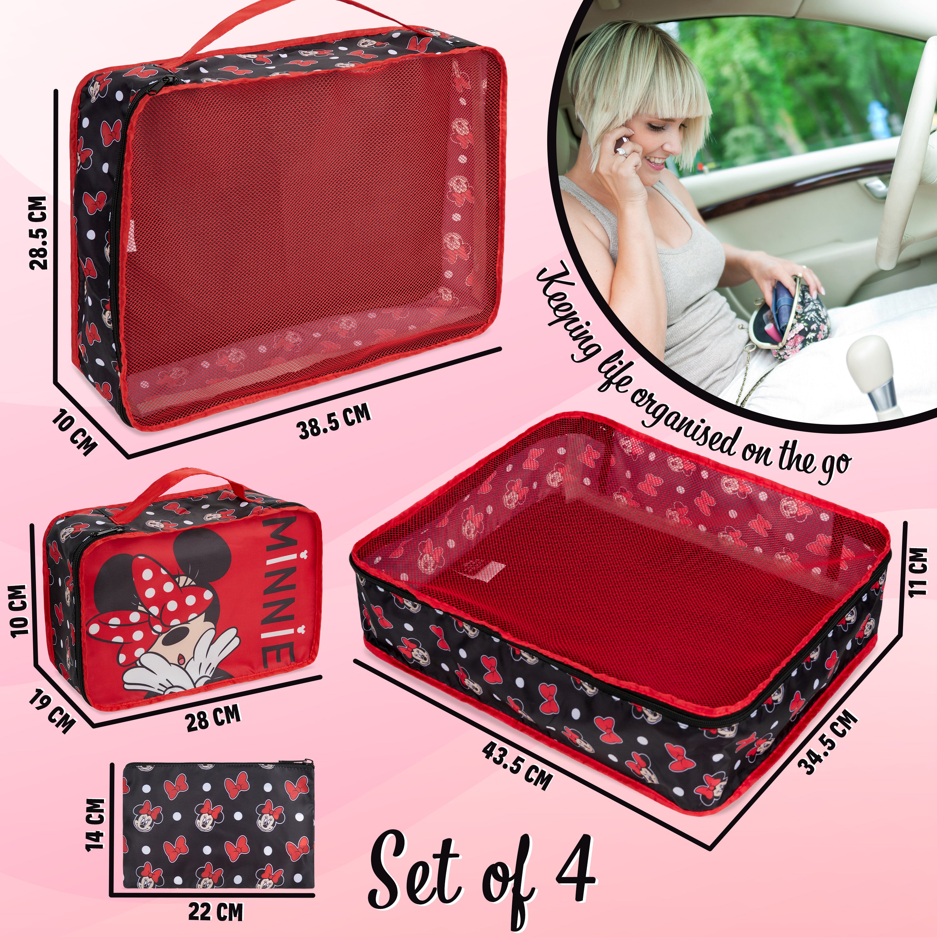 disney-minnie-mouse-organiseurs-valise-lot-4-cubes-rouges image 6