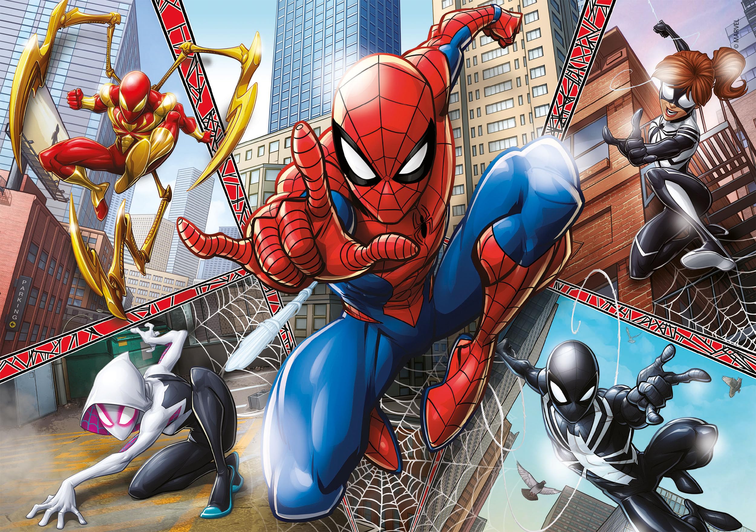 clementoni-supercolor-spider-man-puzzle-enfant-2x60-pi-ces-4-ans image 2