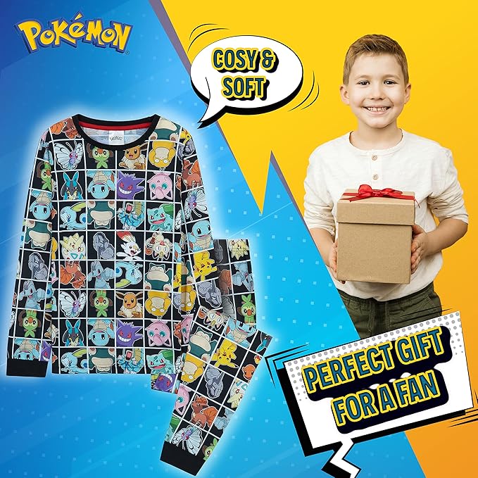 get-trend-boys-pyjama-pok-mon-gar-on-long-11-12-ans-pikachu image 3