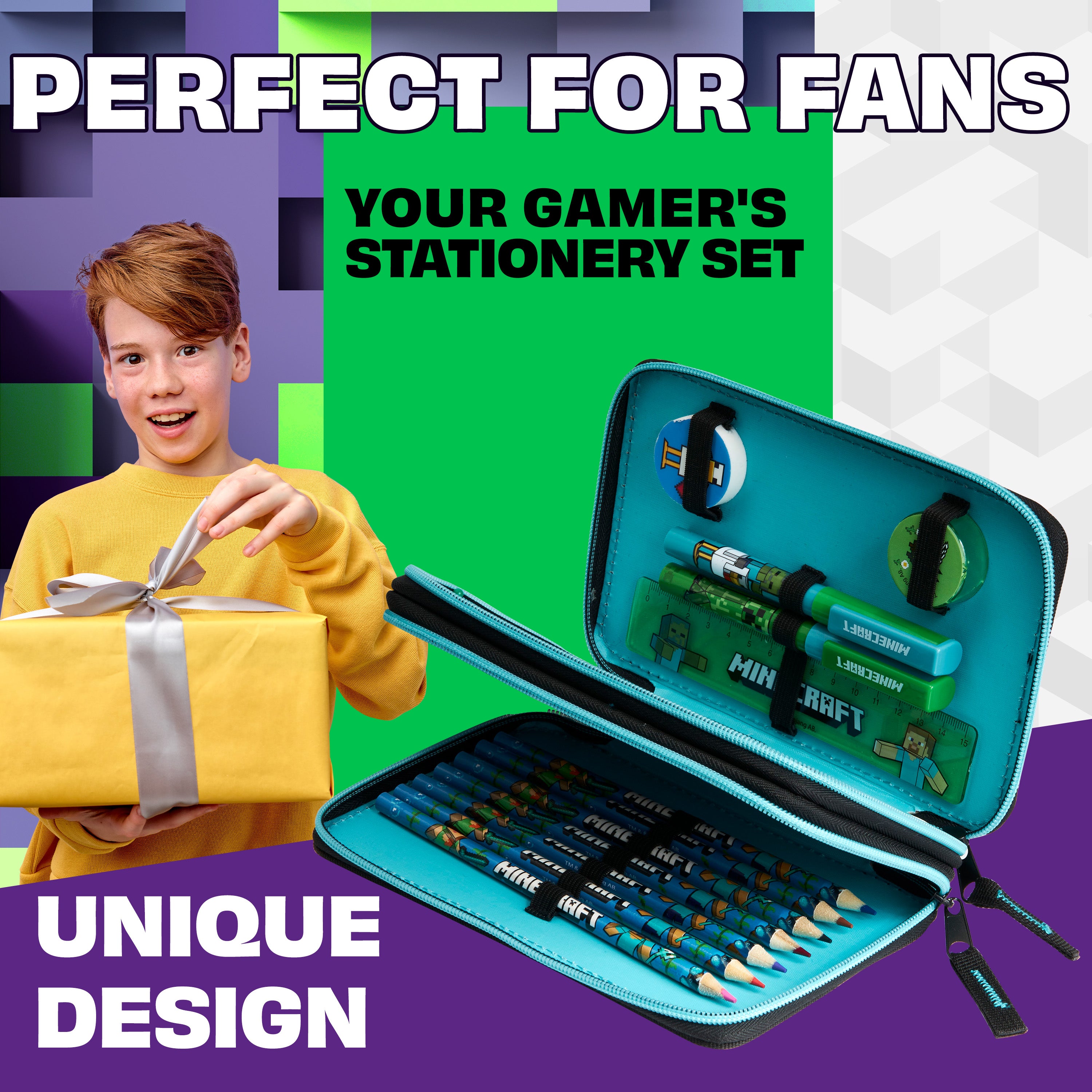 get-trend-minecraft-trousse-garnie-enfant-creeper-noir image 3