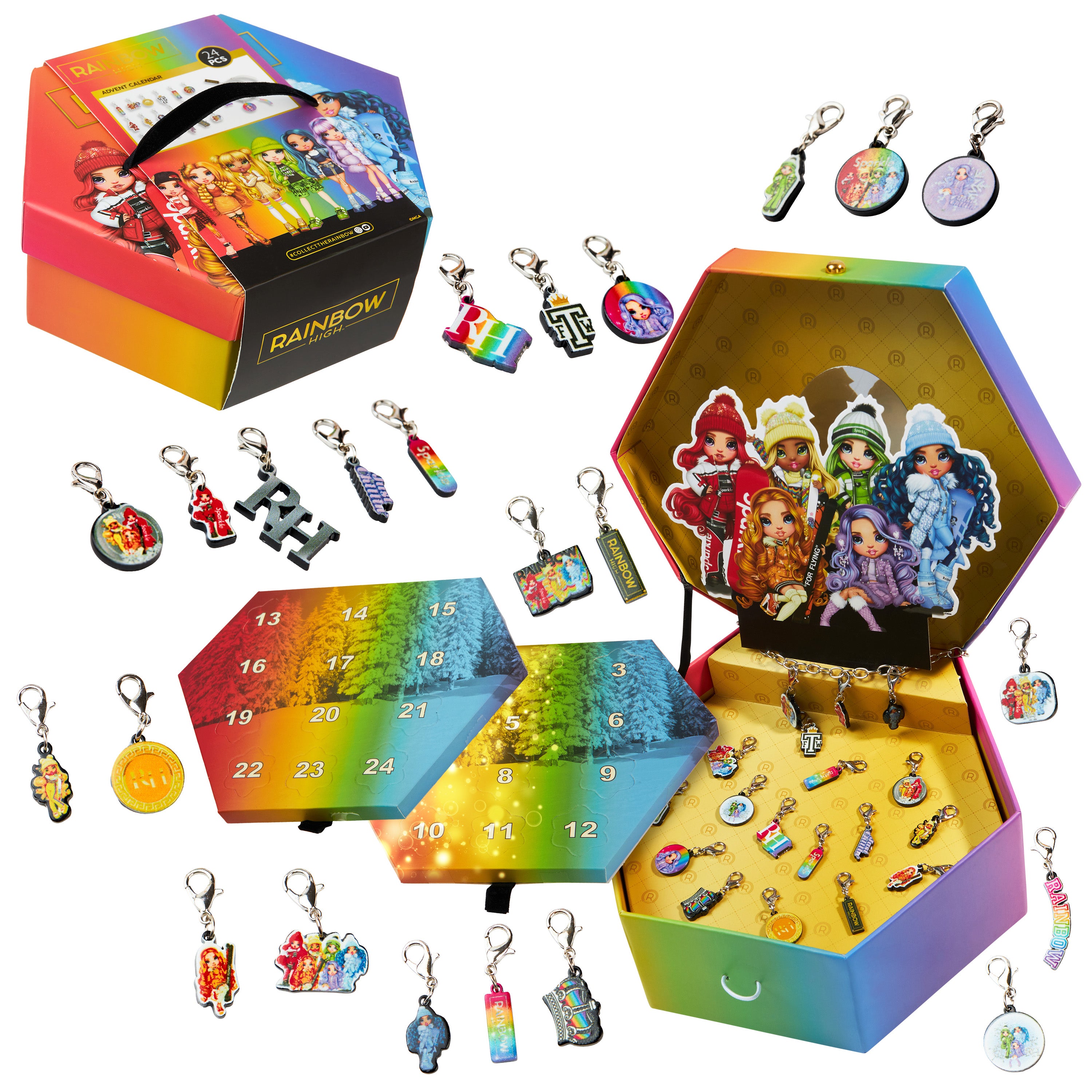 rainbow-high-calendrier-avent-bijoux-bracelet-24-charms image 1