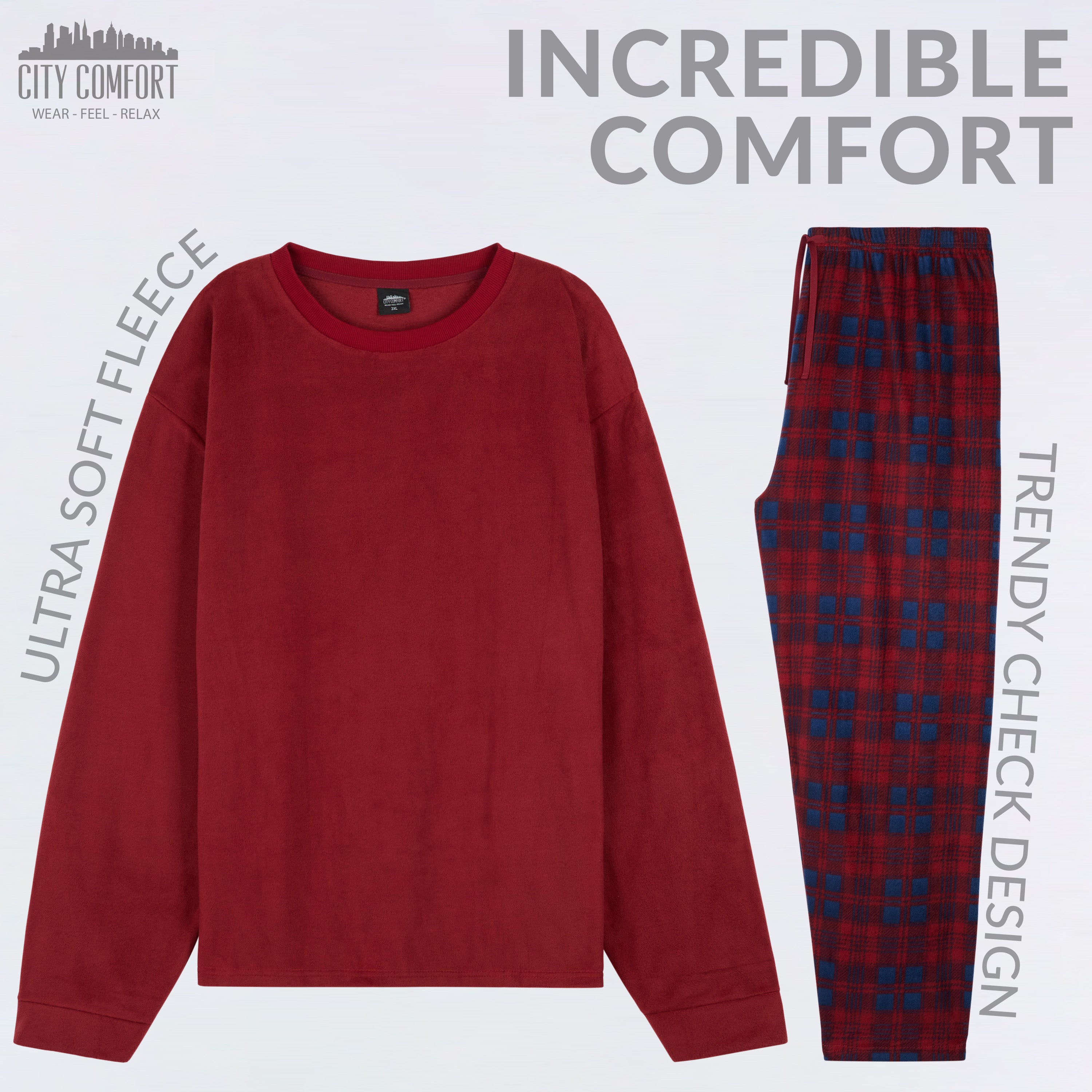citycomfort-pyjama-polaire-homme-2-pi-ces-taille-m image 4