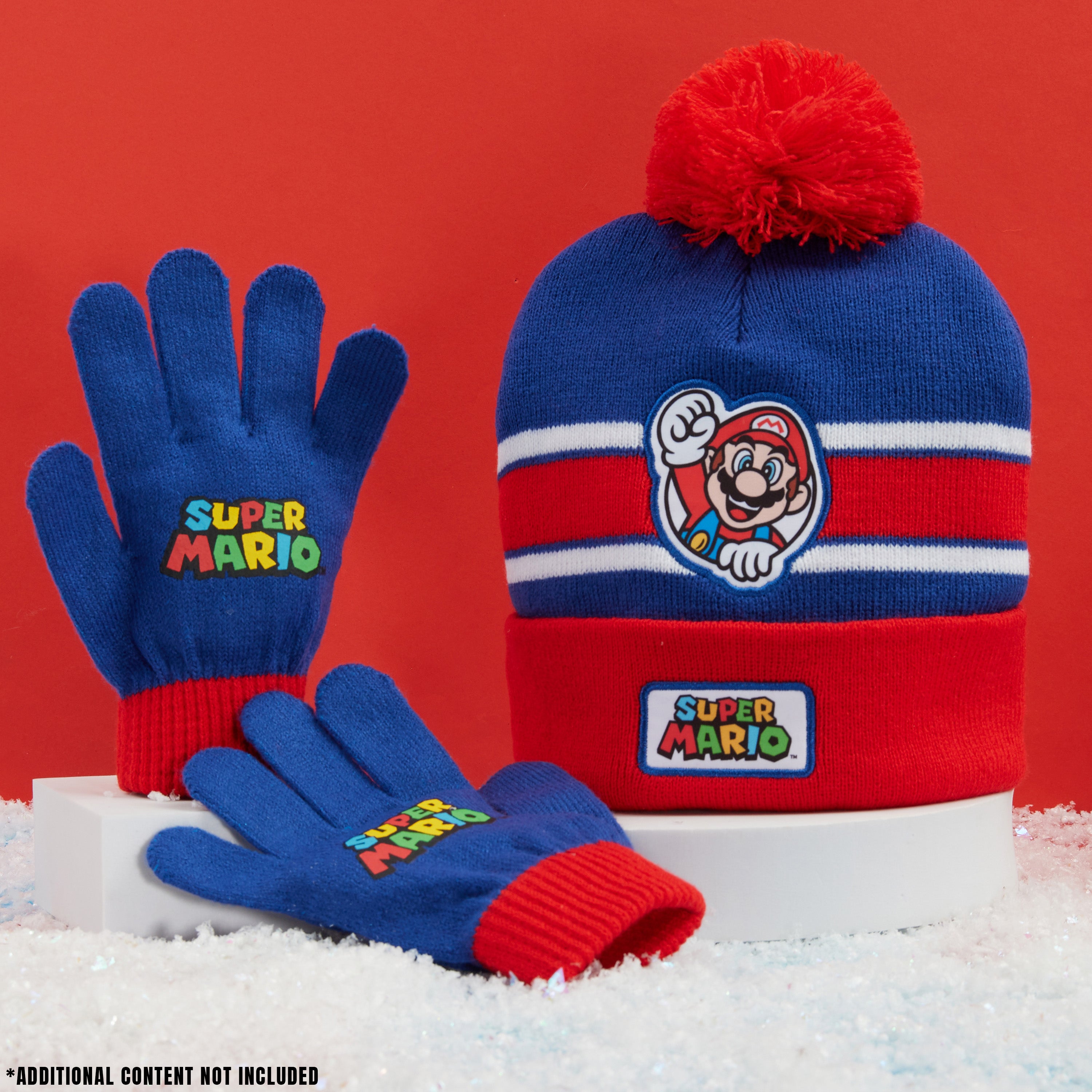 super-mario-boys-set-bonnet-gants-hiver-4-12-ans image 2
