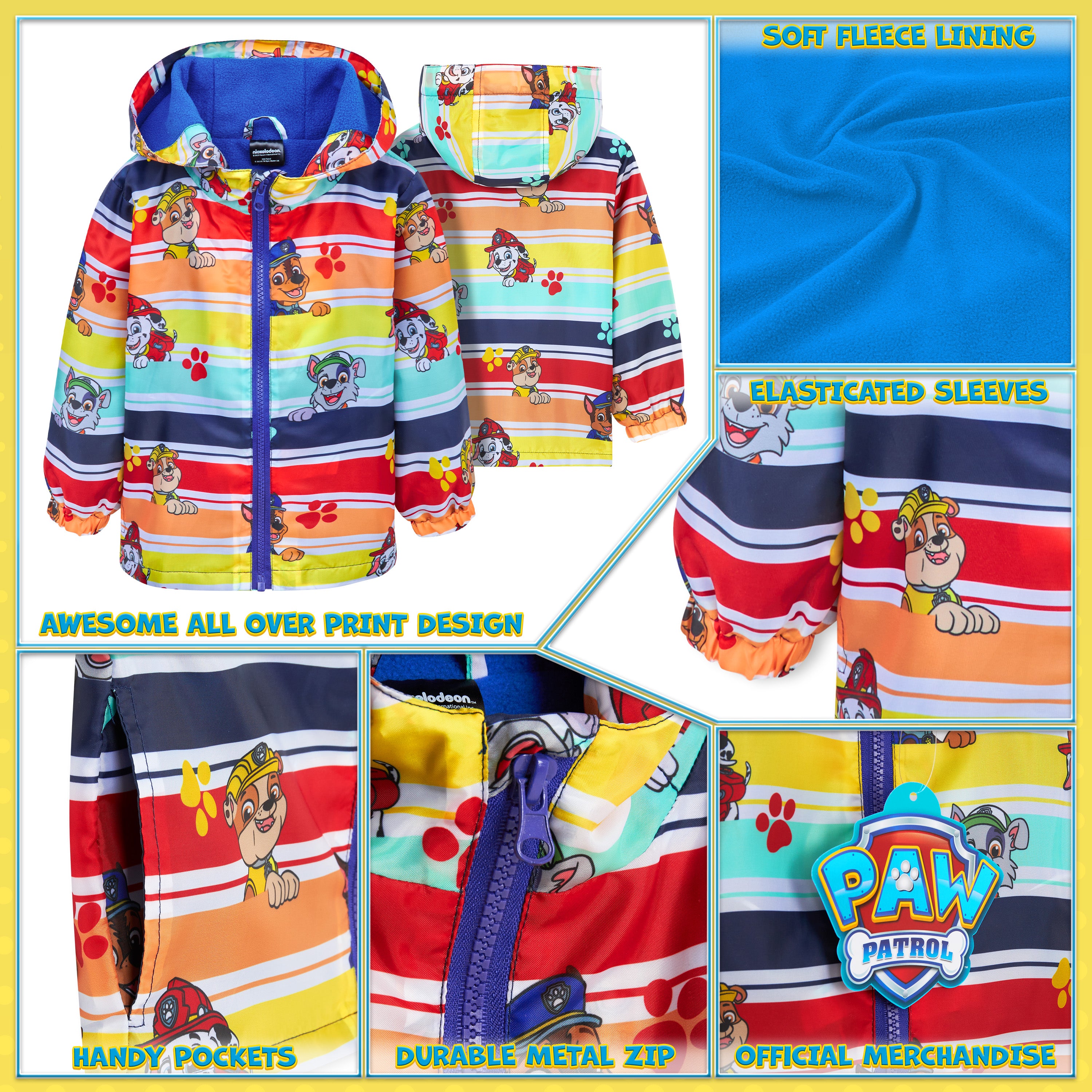 paw-patrol-veste-imperm-able-enfant-doublure-polaire-3-6-ans image 5
