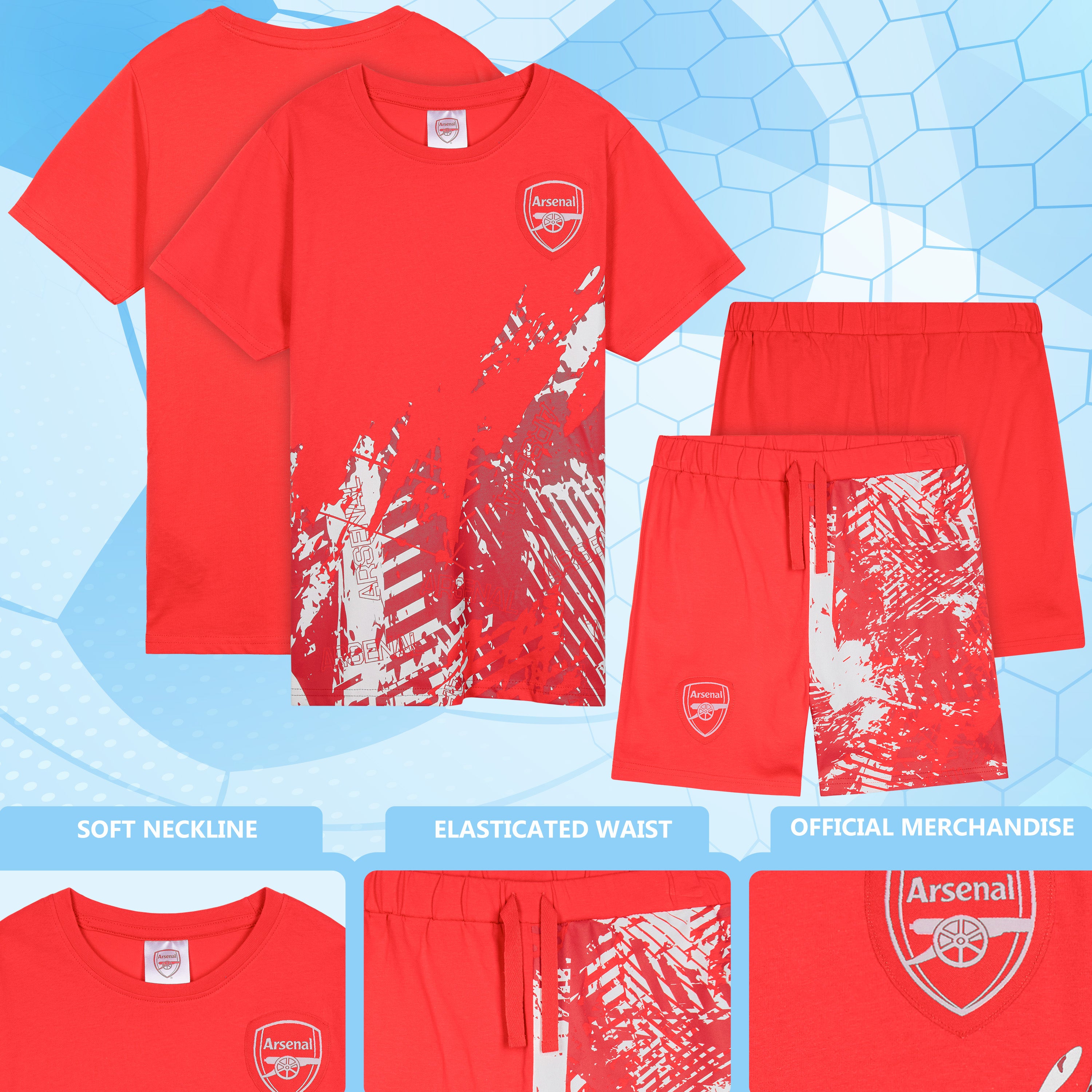 arsenal-pyjama-court-foot-gar-on-t-shirt-et-short image 4