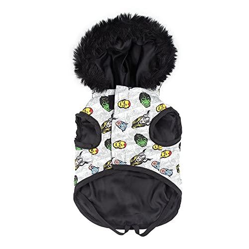 marvel-avengers-manteau-chien-hiver-gris-capuche image 6