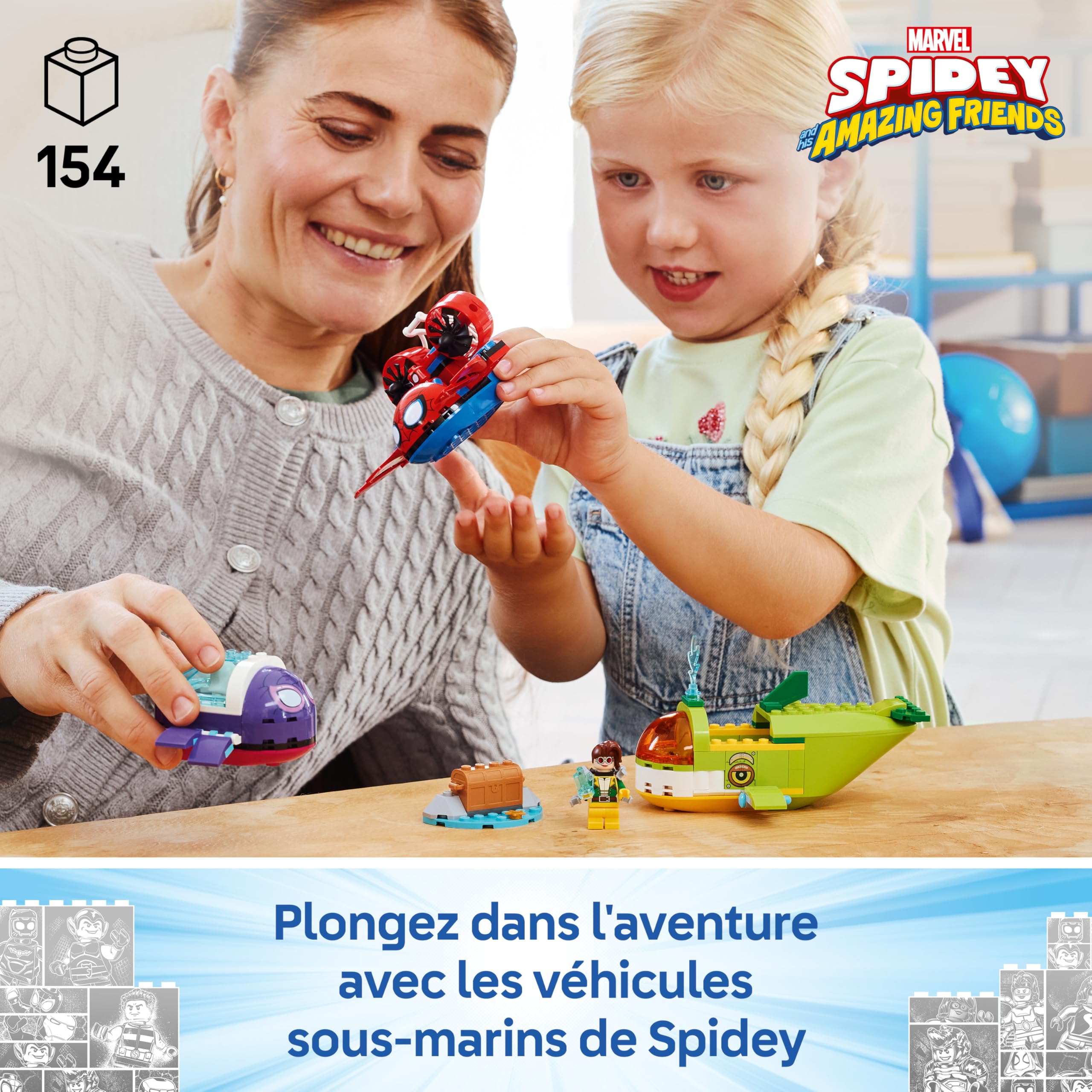 lego-marvel-spidey-11207-v-hicules-sous-marins-jeu-construction-4-ans image 2