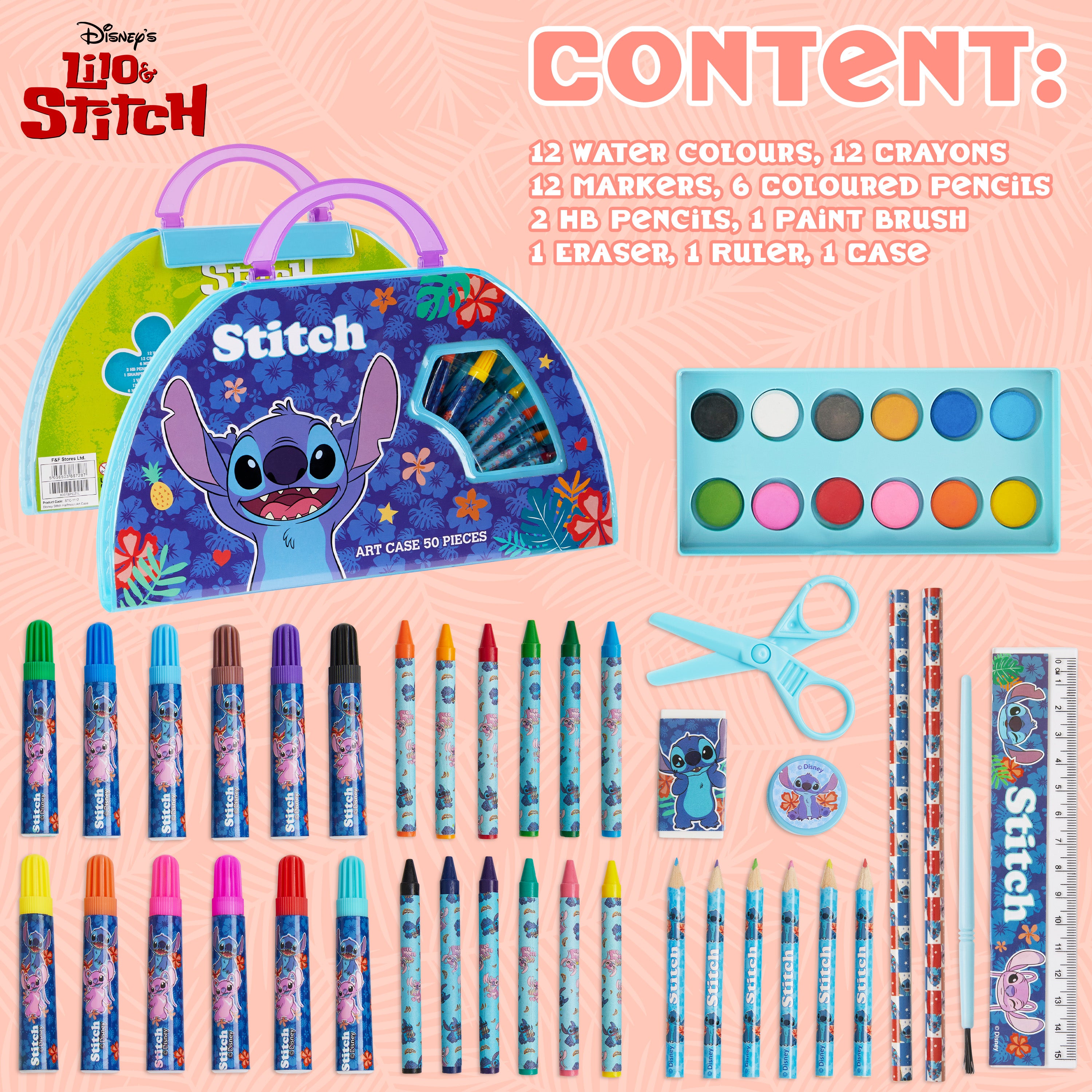 disney-stitch-kit-dessin-enfant-40-pi-ces-bleu-voyage image 6