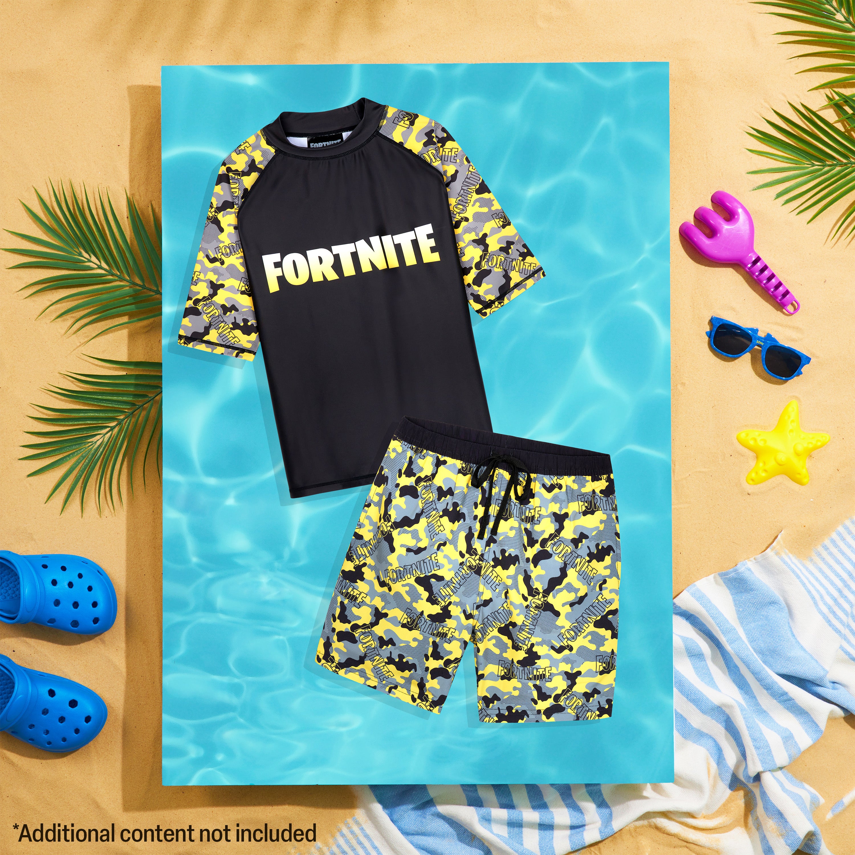fortnite-maillot-de-bain-gar-on-2-pi-ces-11-12-ans-short-top image 5
