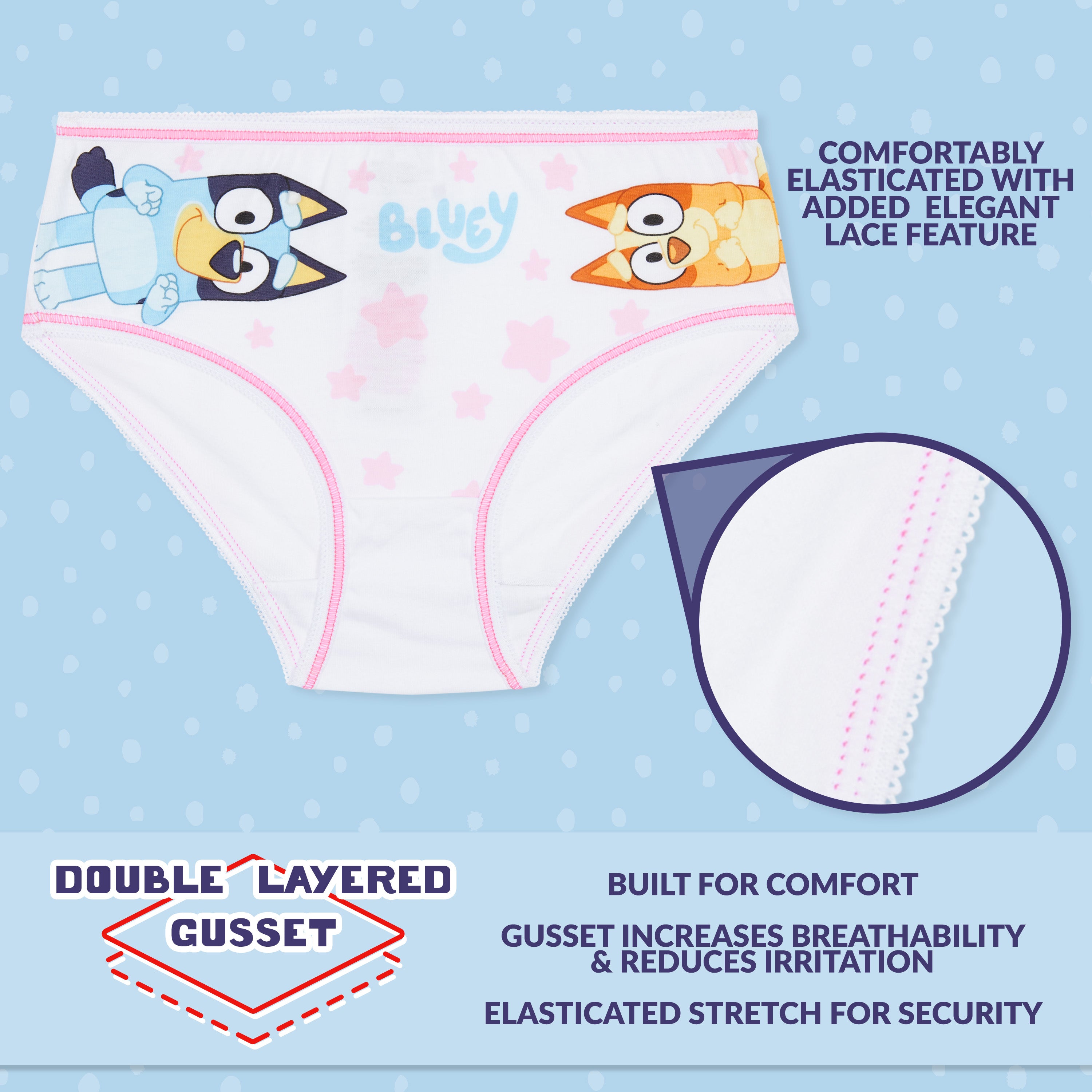 bluey-culottes-fille-coton-lot-de-5-motifs image 4