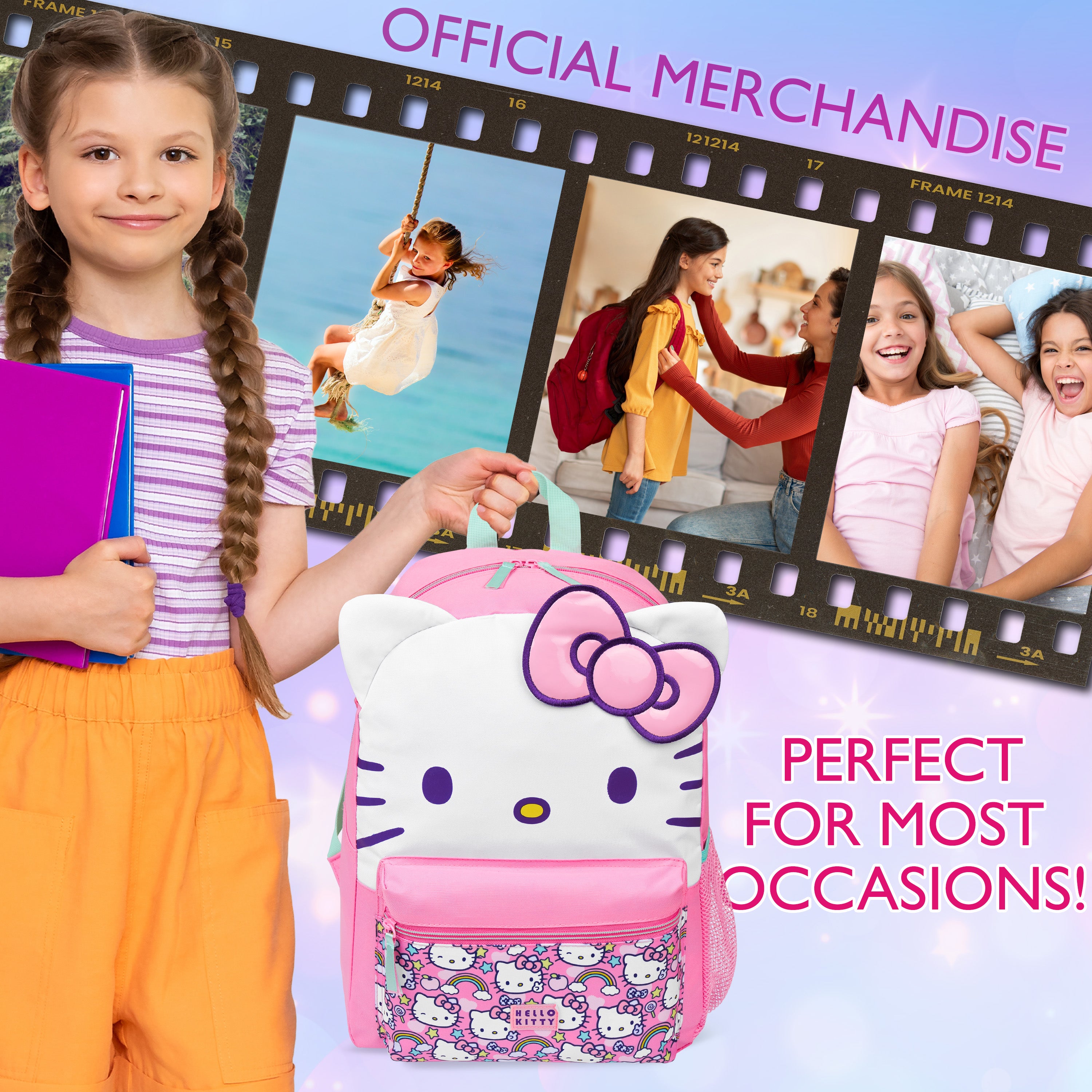 hello-kitty-sanrio-sac-dos-fille-cole-l-ger-rose image 3