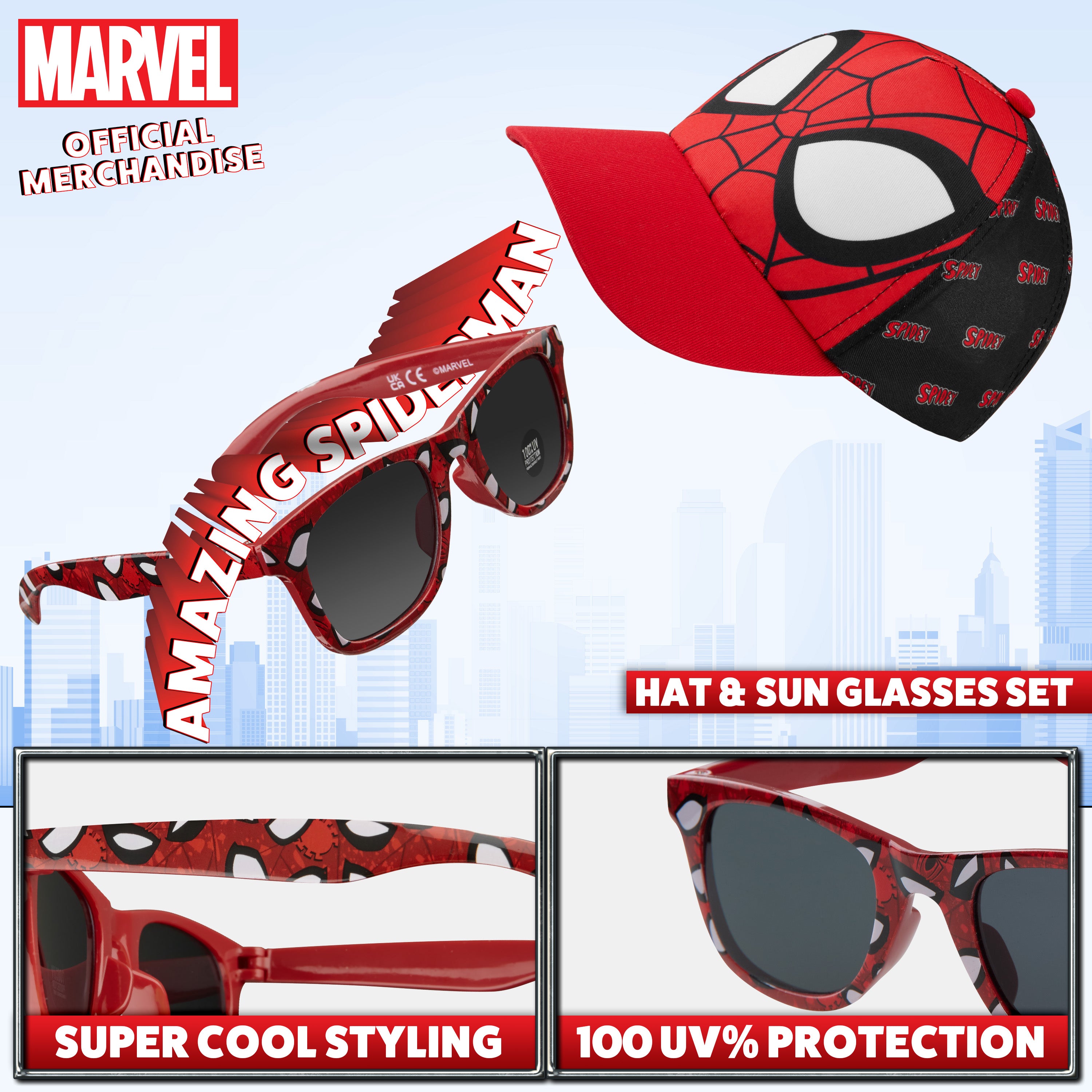 marvel-spiderman-casquette-gar-on-lunettes-uv400 image 3