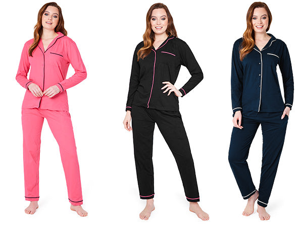 get-trend-women-pyjama-femme-coton-rose-taille-m image 1