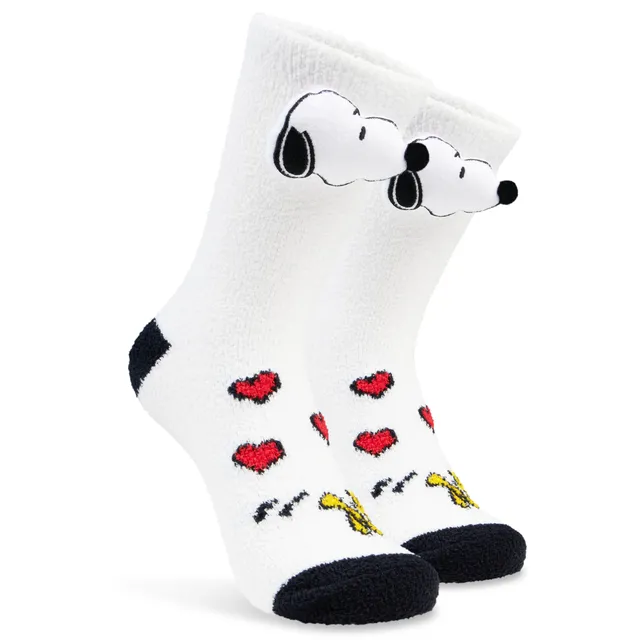 peanuts-snoopy-chaussettes-pilou-femme-antid-rapantes-taille-unique image 1