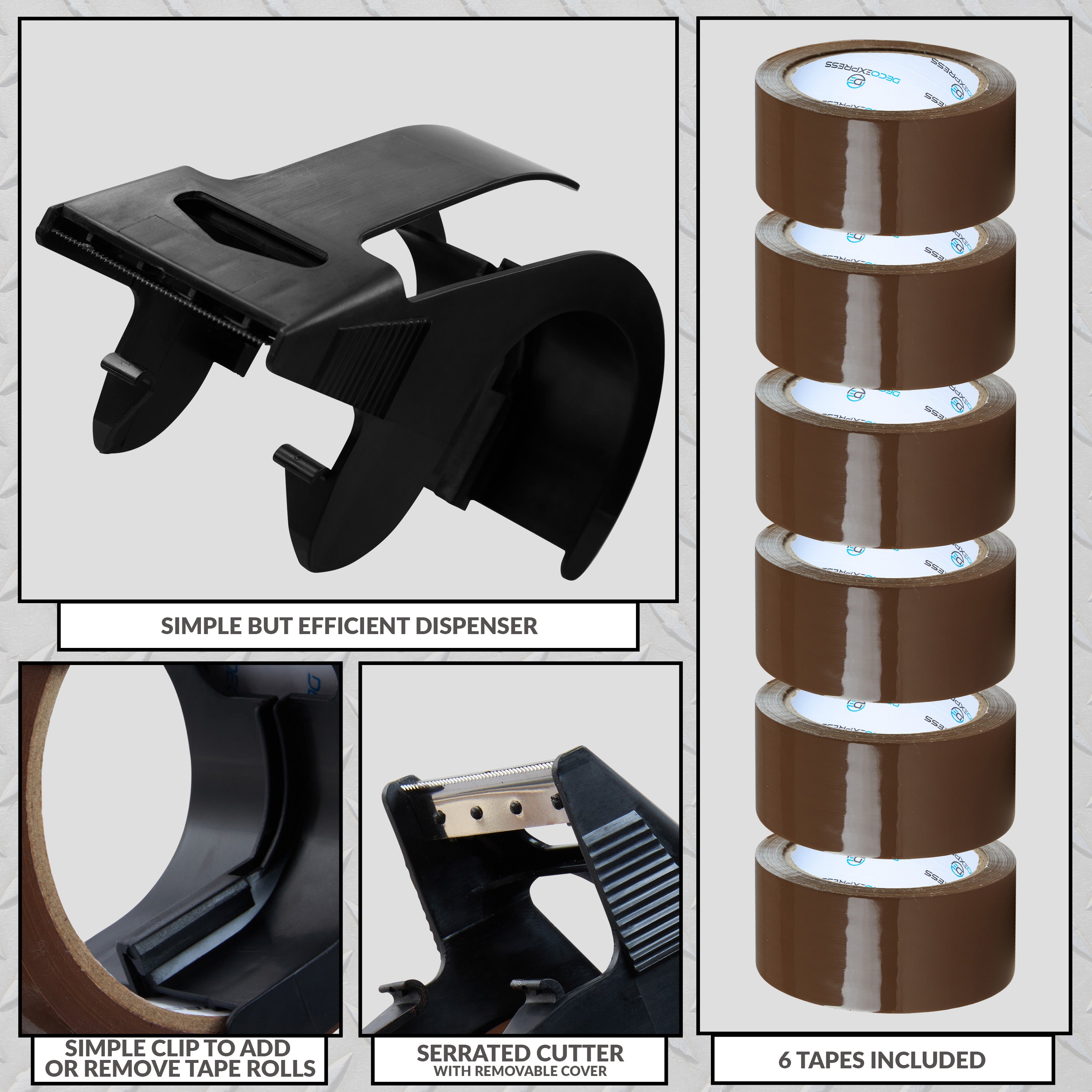 get-trend-d-vidoir-ruban-adh-sif-marron-6-rouleaux-petit image 4
