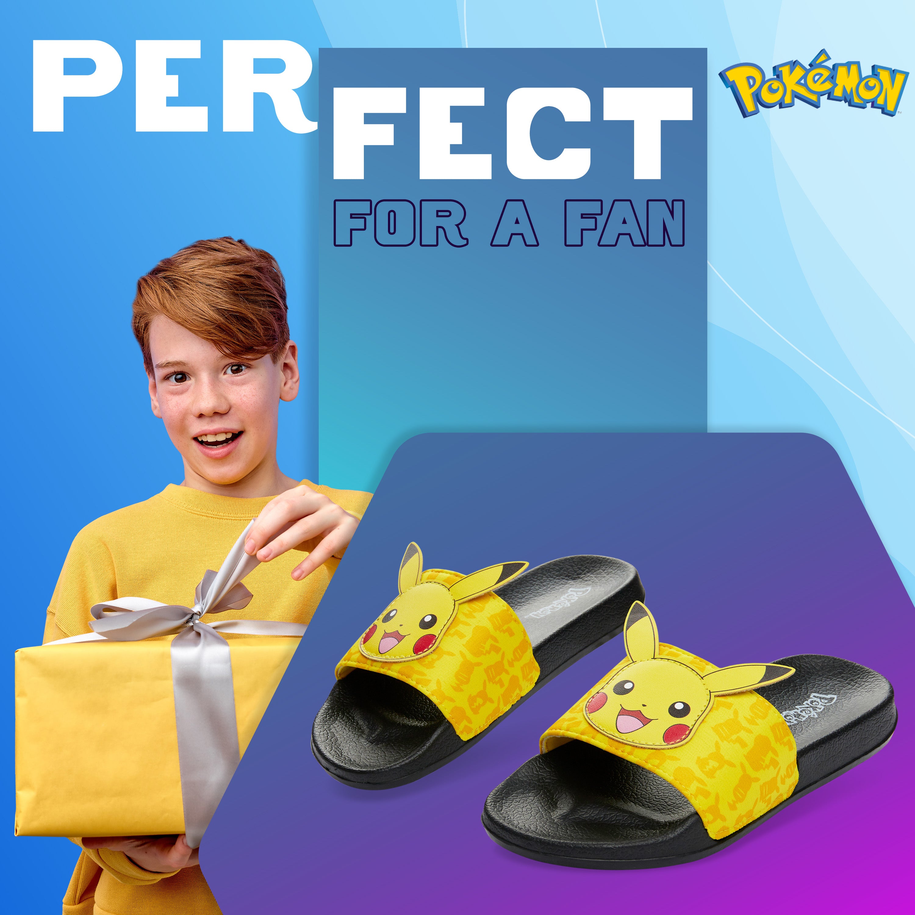 pokemon-claquettes-gar-on-jaunes-piscine-et-plage image 3