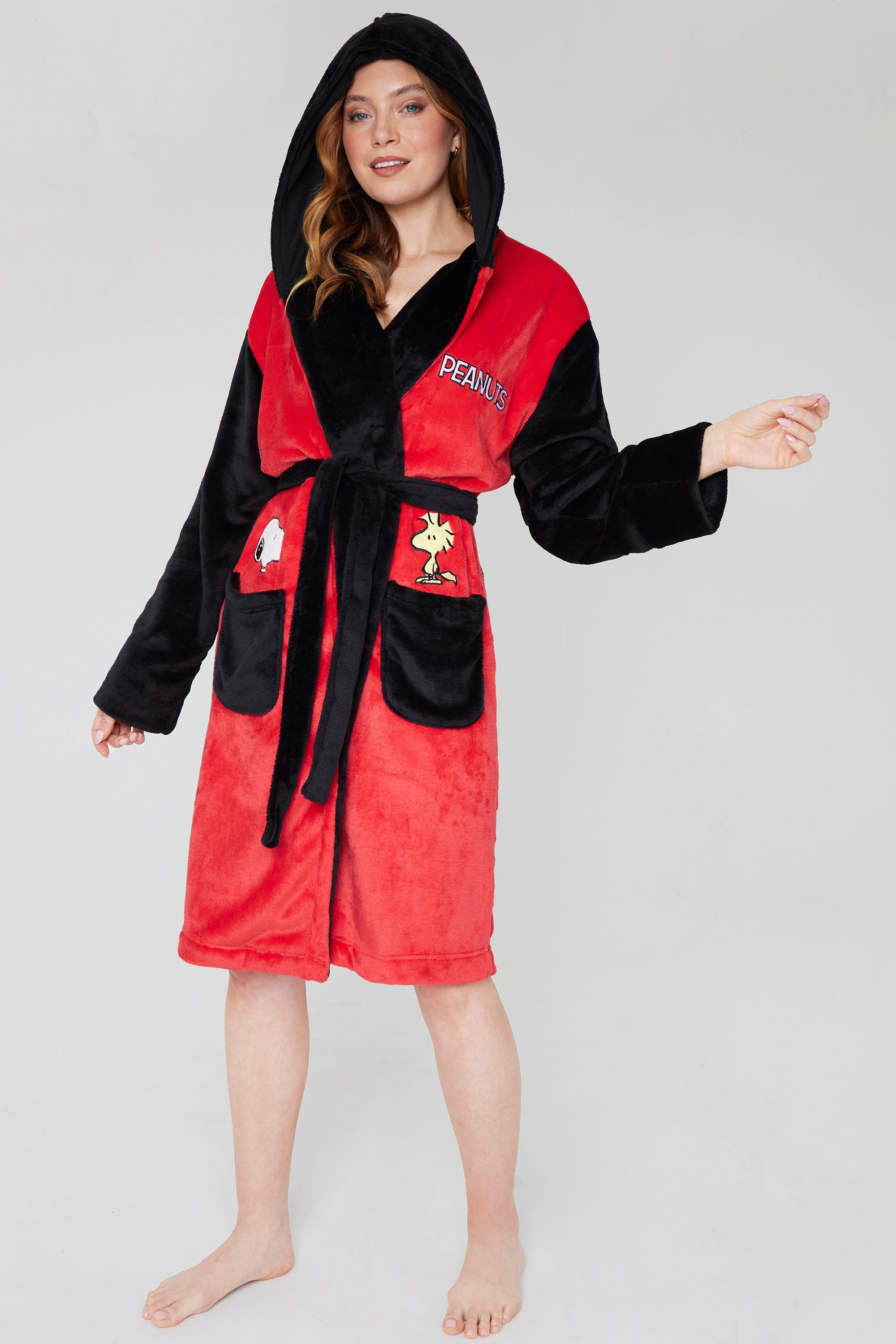 get-trend-snoopy-peignoir-polaire-femme-capuche-m image 5