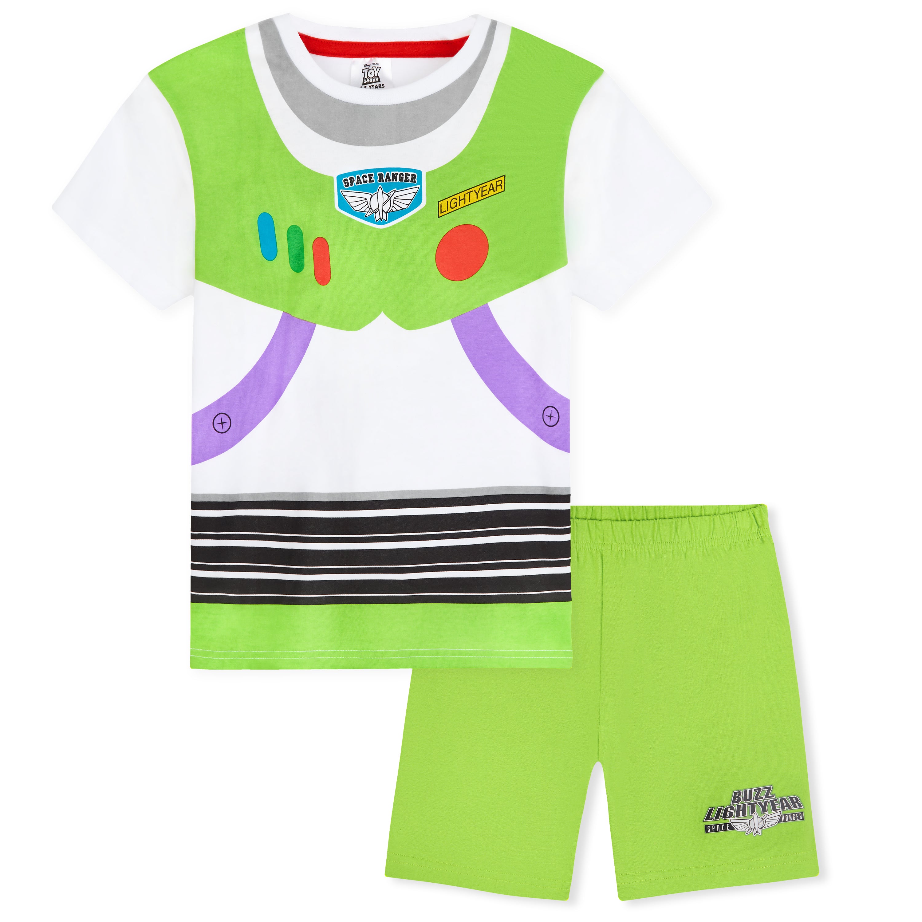 disney-toy-story-pyjama-court-gar-on-buzz-5-6-ans-coton image 1