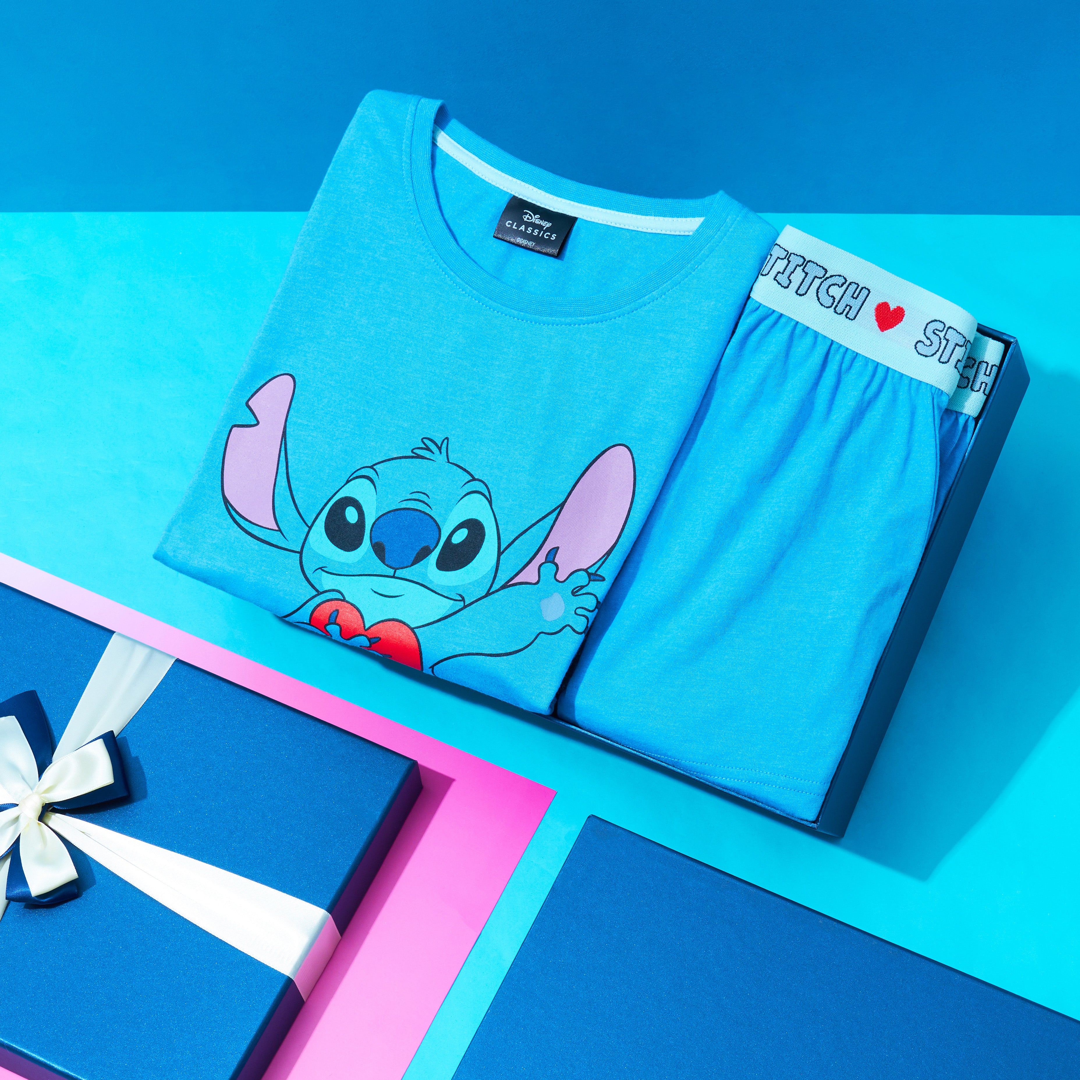 pyjama-disney-stitch-fille-short-7-8-ans-coton image 2