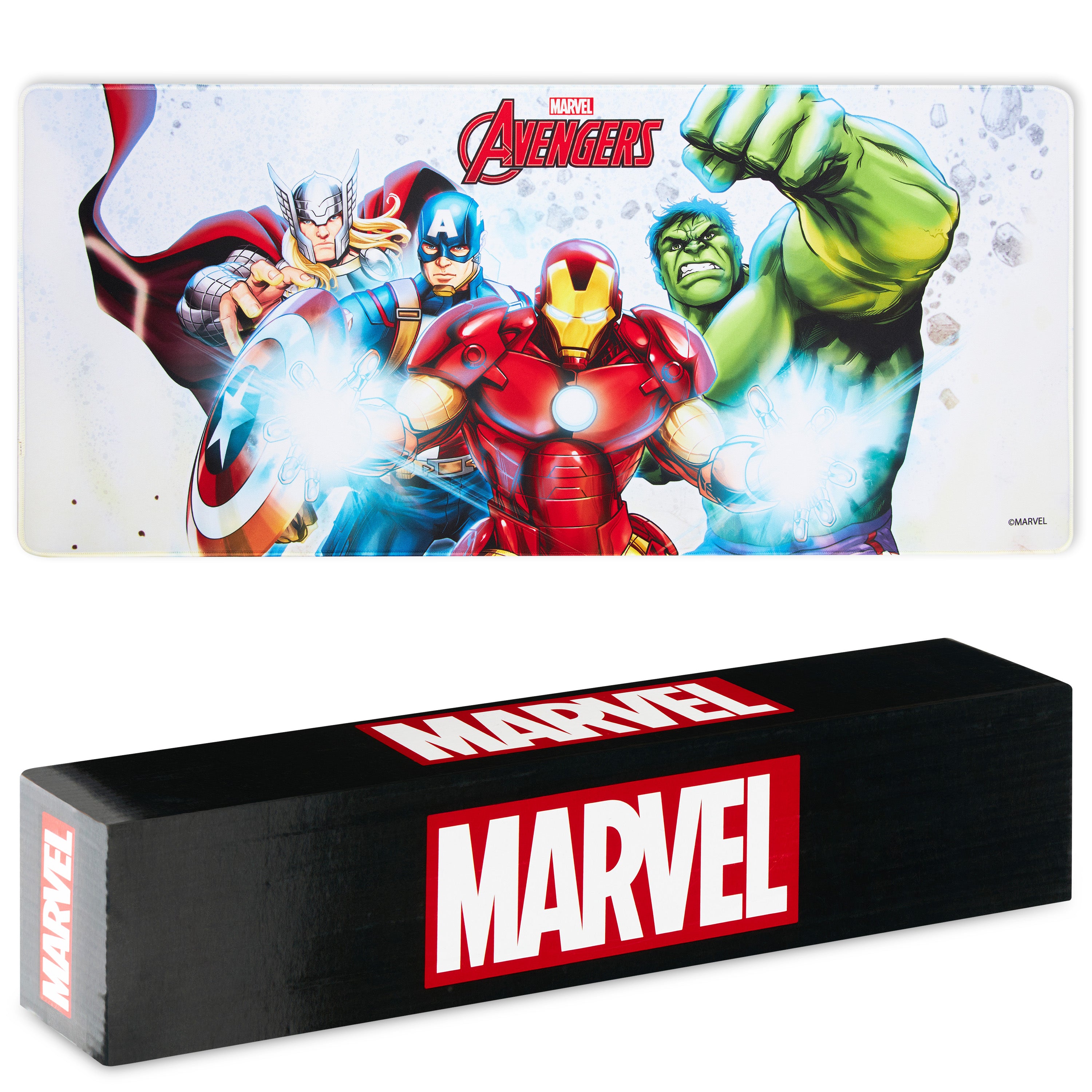 marvel-avengers-tapis-de-bureau-blanc-79-5x35-5-cm-antid-rapant image 1