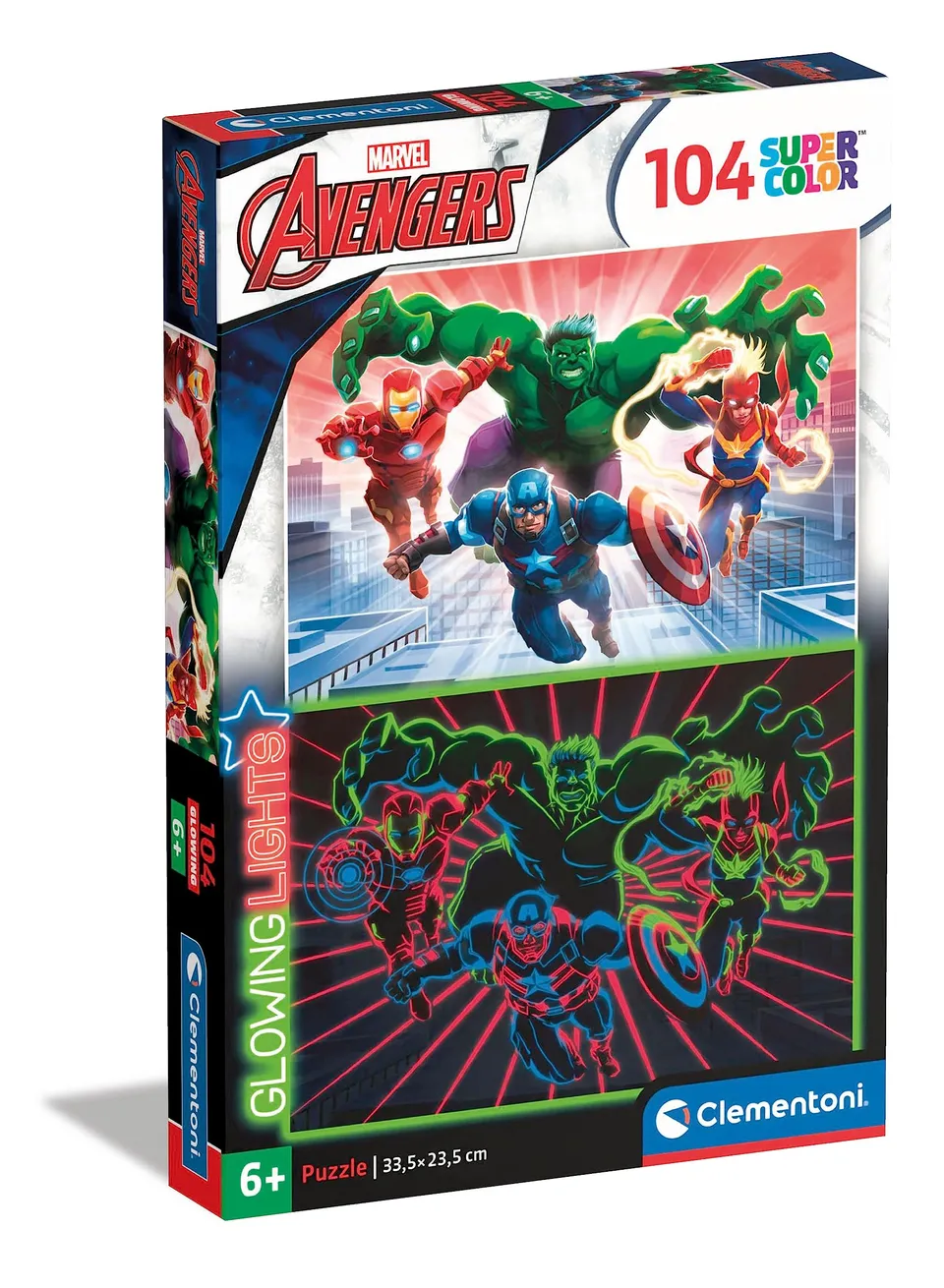 marvel-avengers-puzzle-clementoni-104-pi-ces-phosphorescent-6-ans image 1