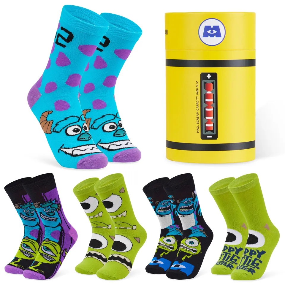 disney-monsters-inc-chaussettes-cheville-femme-lot-5-coton image 1