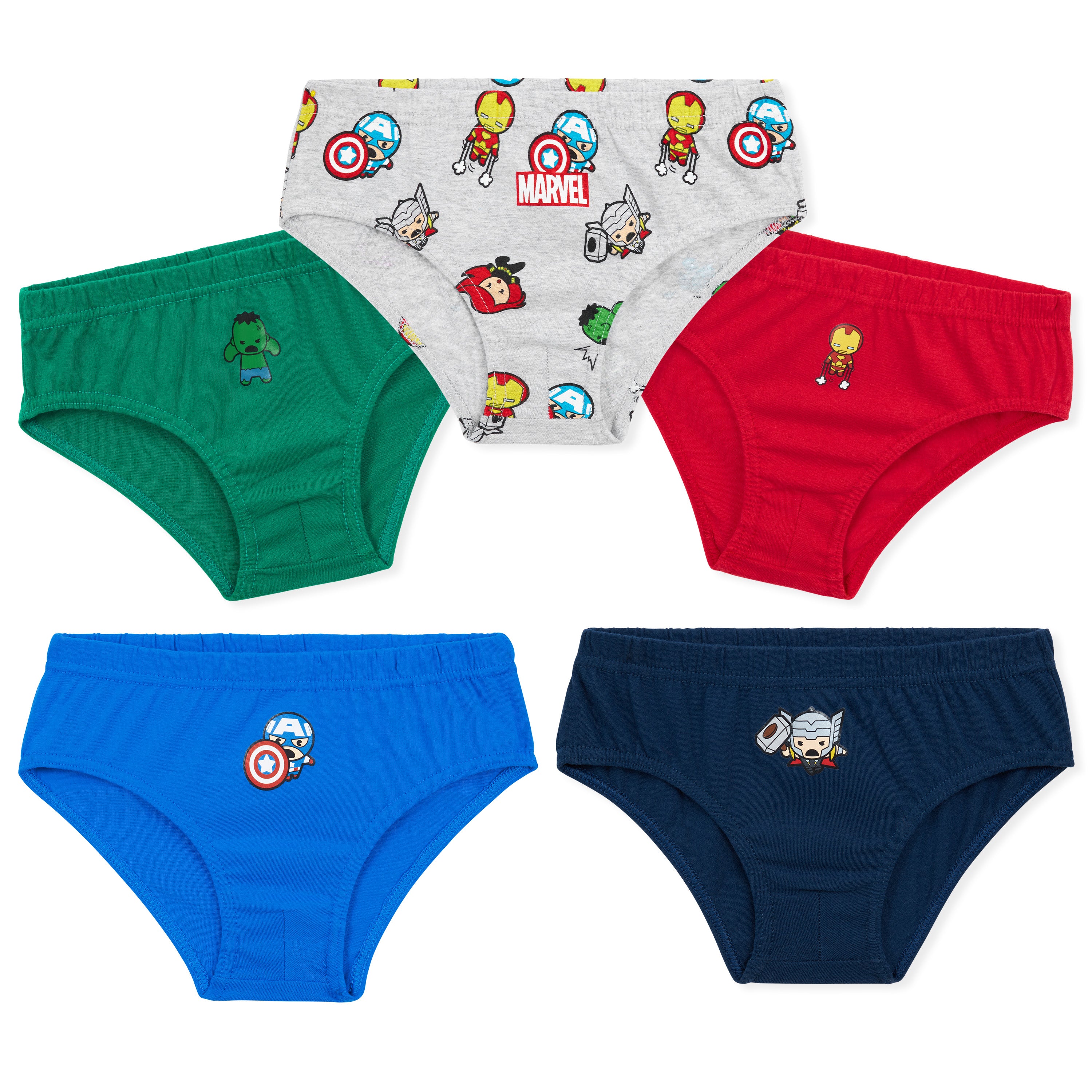 get-trend-marvel-slips-gar-on-5-pi-ces-coton-spiderman-7-8-ans image 1