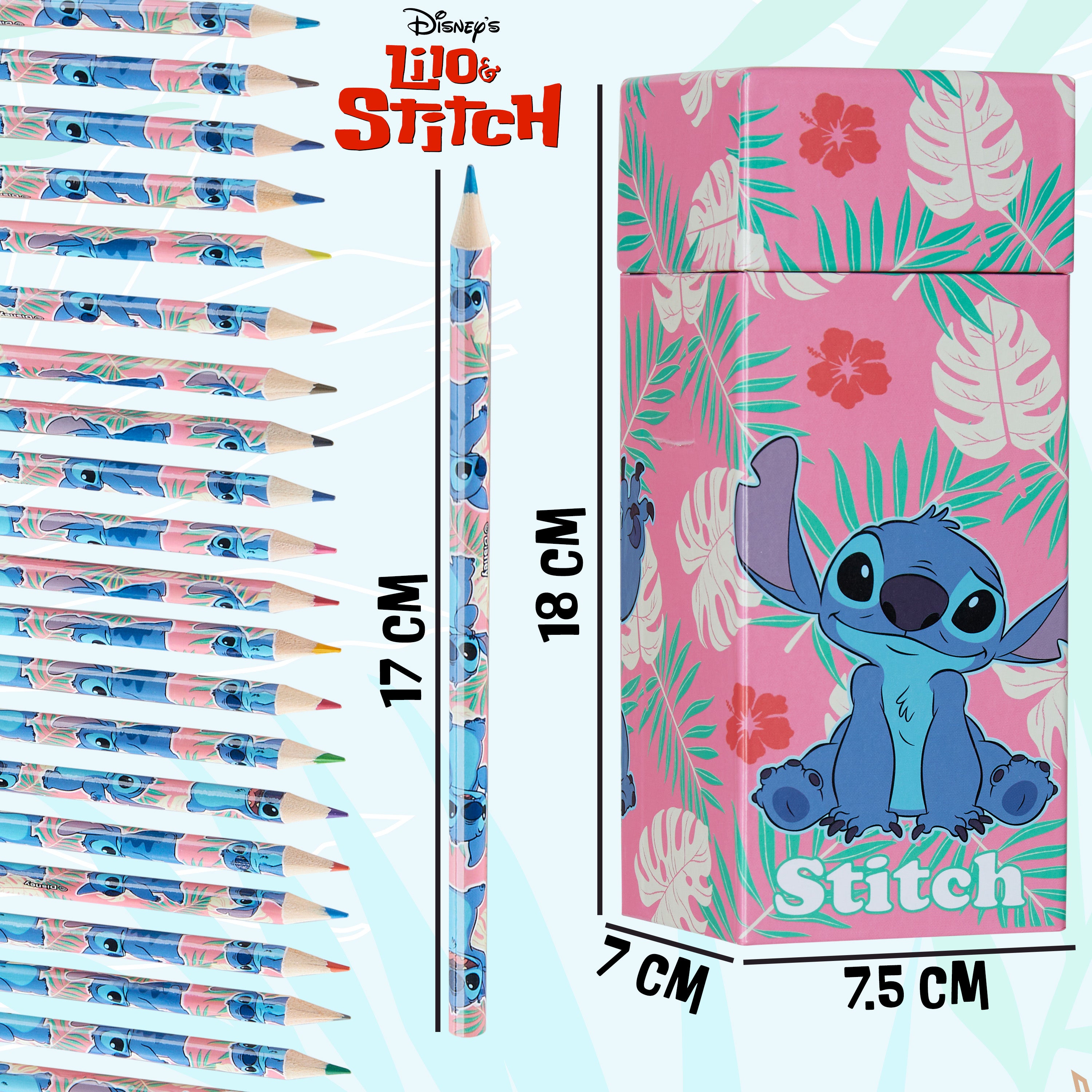 disney-stitch-bo-te-72-crayons-de-couleur-rose-coffret-stitch image 5