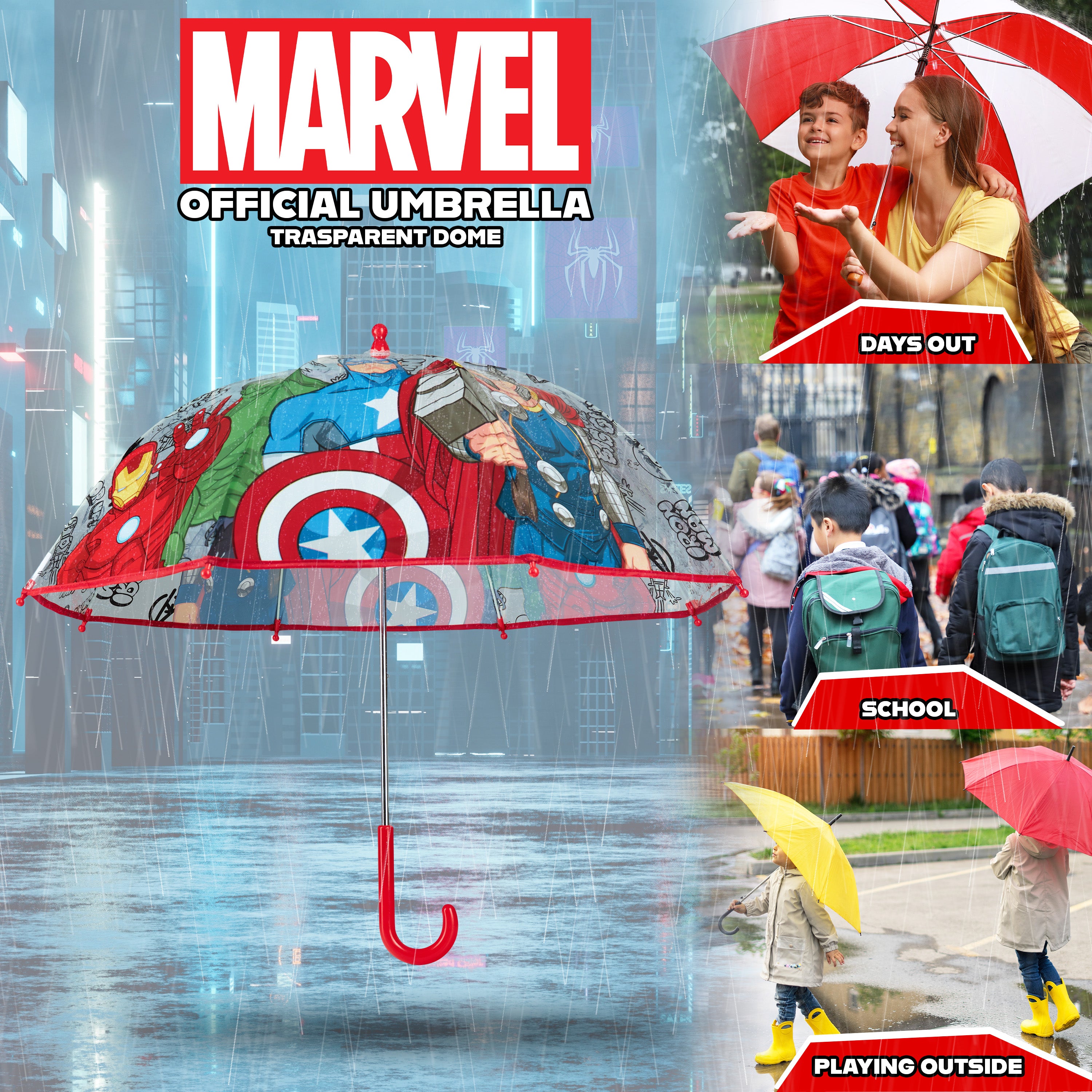 marvel-avengers-parapluie-cloche-transparent-enfant image 3