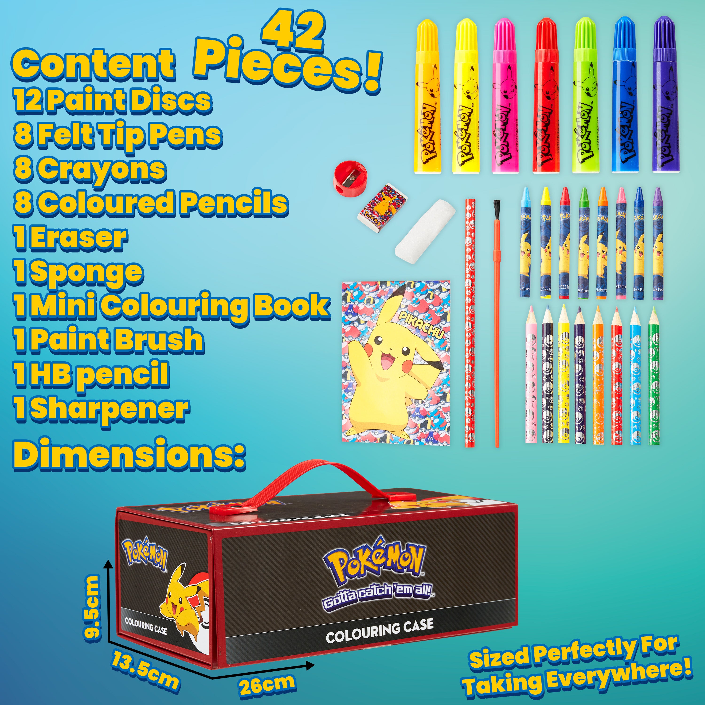 pok-mon-coffret-dessin-enfant-40-pi-ces-mallette-noir-rouge image 7