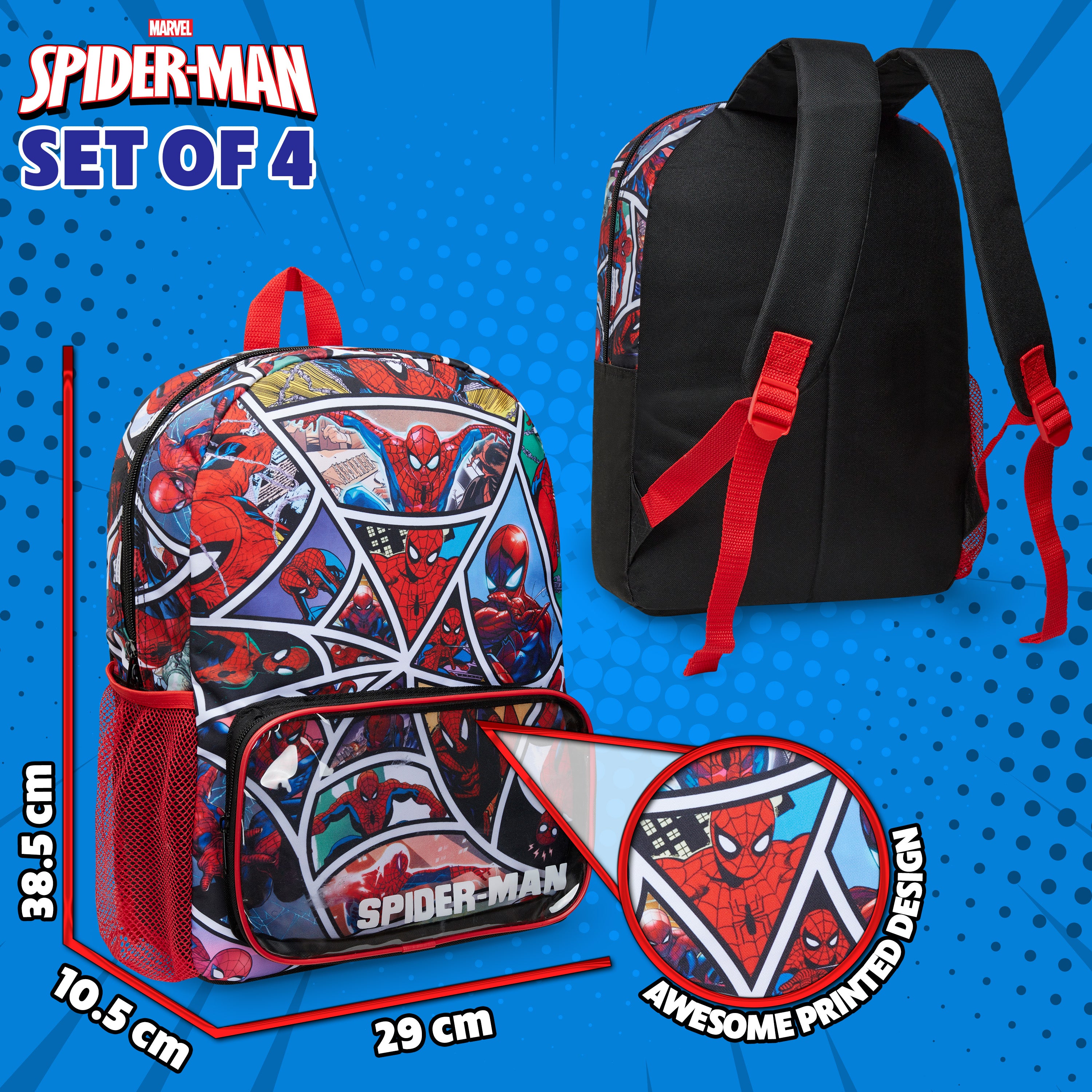marvel-spider-man-sac-dos-cole-4-pi-ces-gar-on image 6