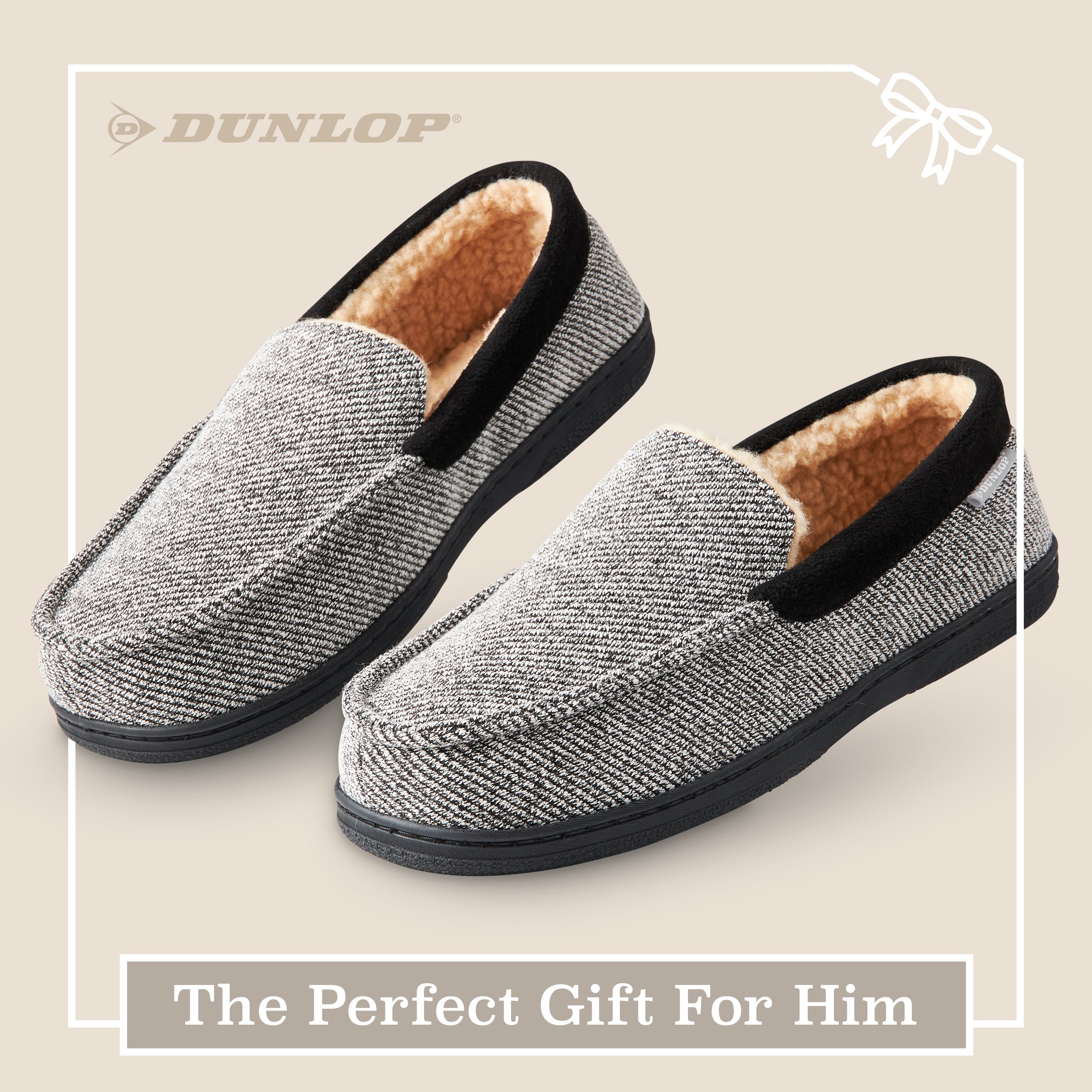 dunlop-mocassins-homme-fourr-s-m-moire-marine-respirant image 2