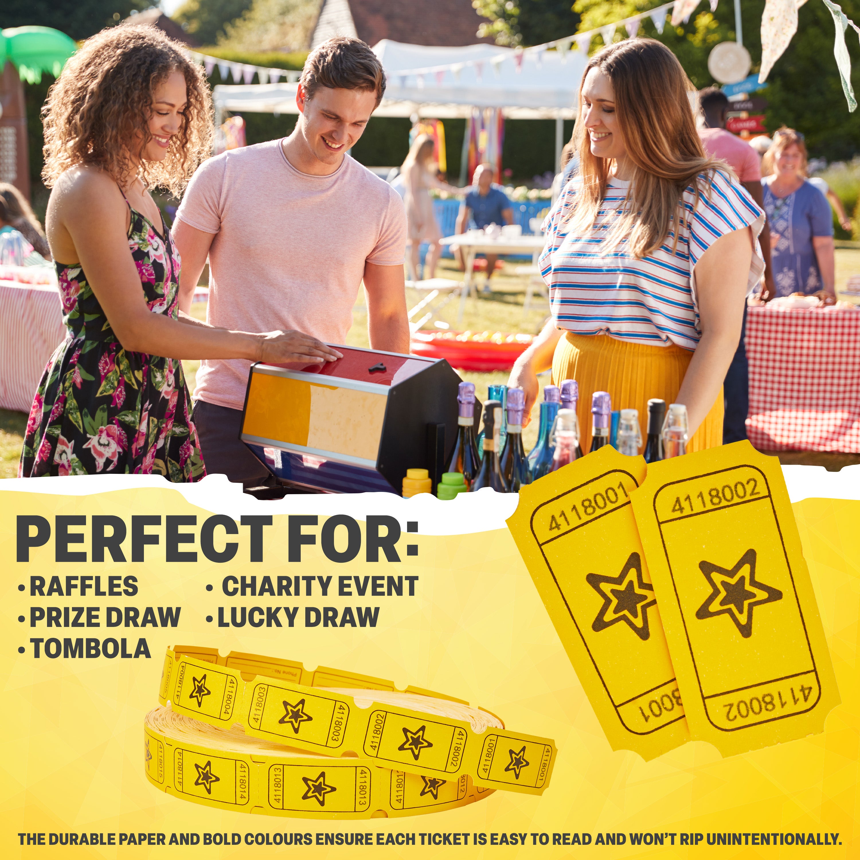 kreativekraft-tickets-tombola-jaunes-rouleau-bingo-f-te image 4