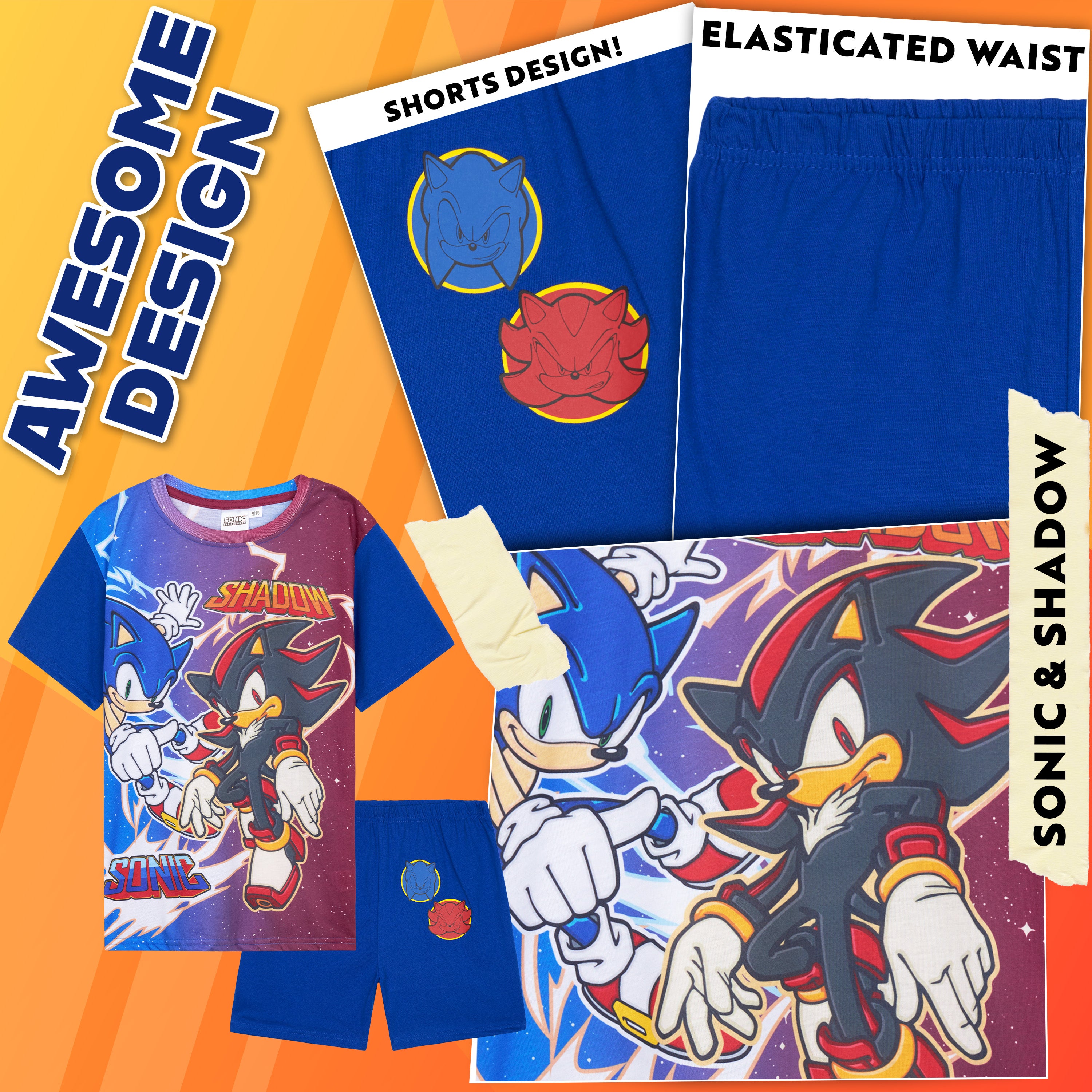 sonic-pyjama-short-gar-on-t-l-ger-7-8-ans image 4