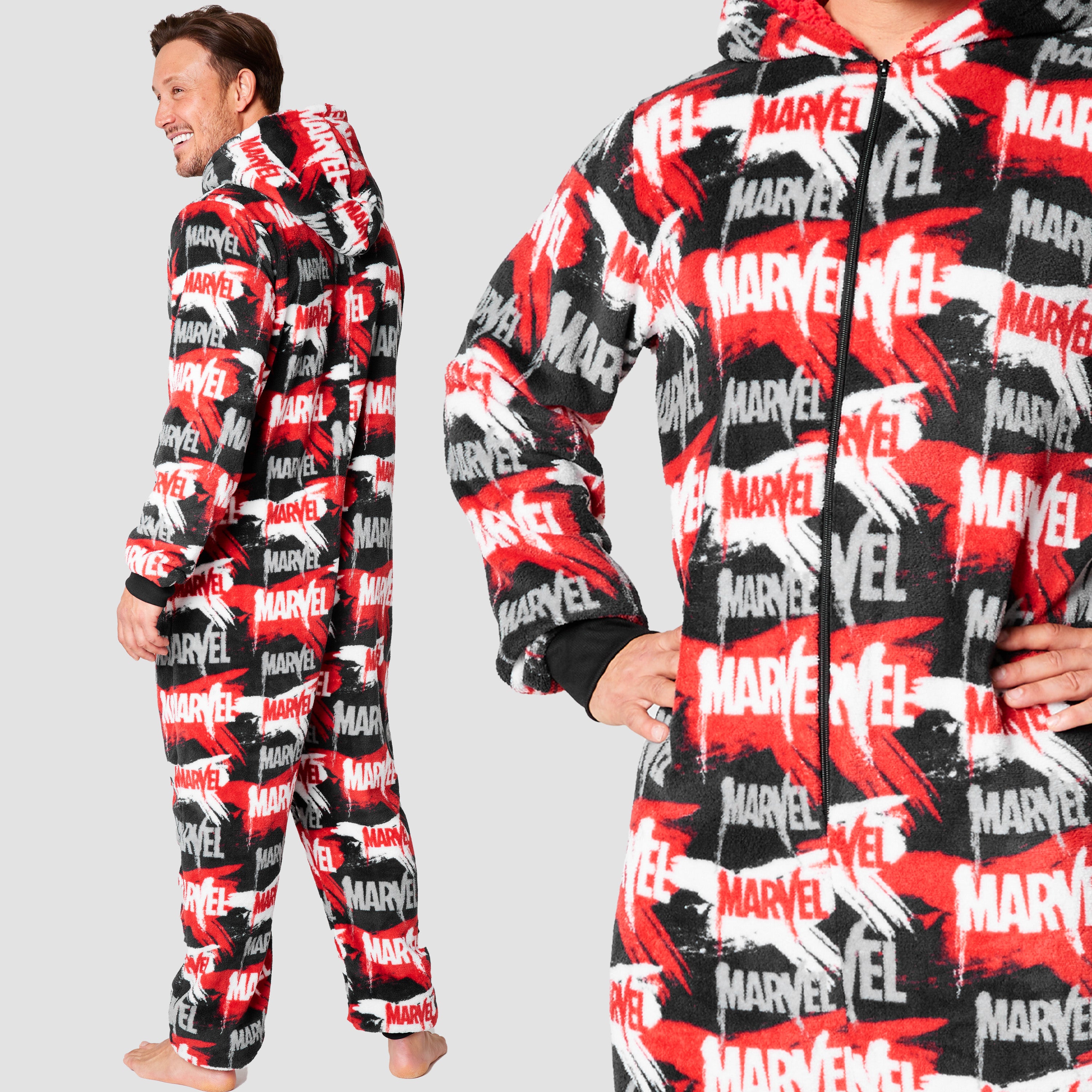 marvel-onesie-homme-polaire-capuche-multi-taille-l image 5