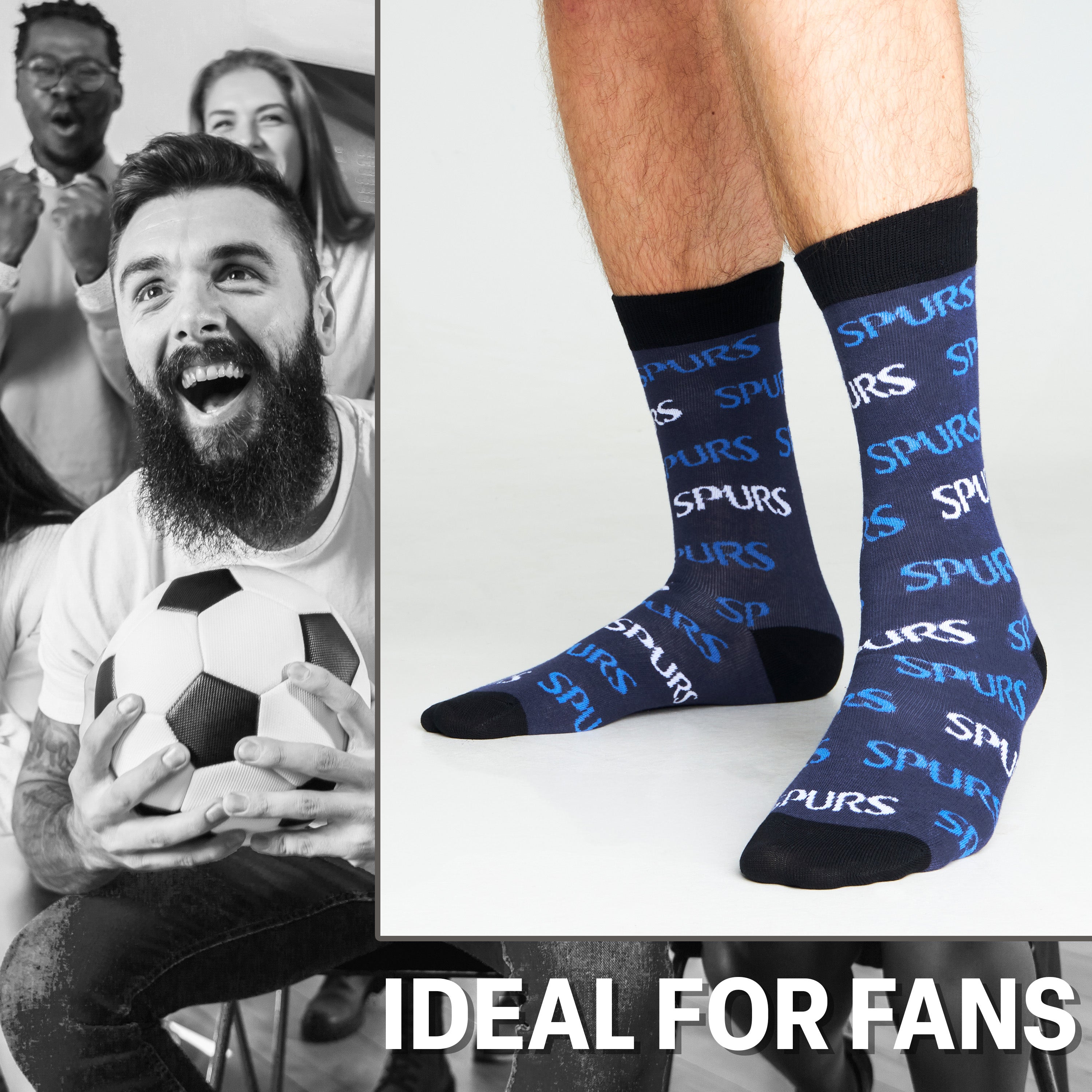 tottenham-hotspur-chaussettes-homme-lot-4-coton-respirant image 5