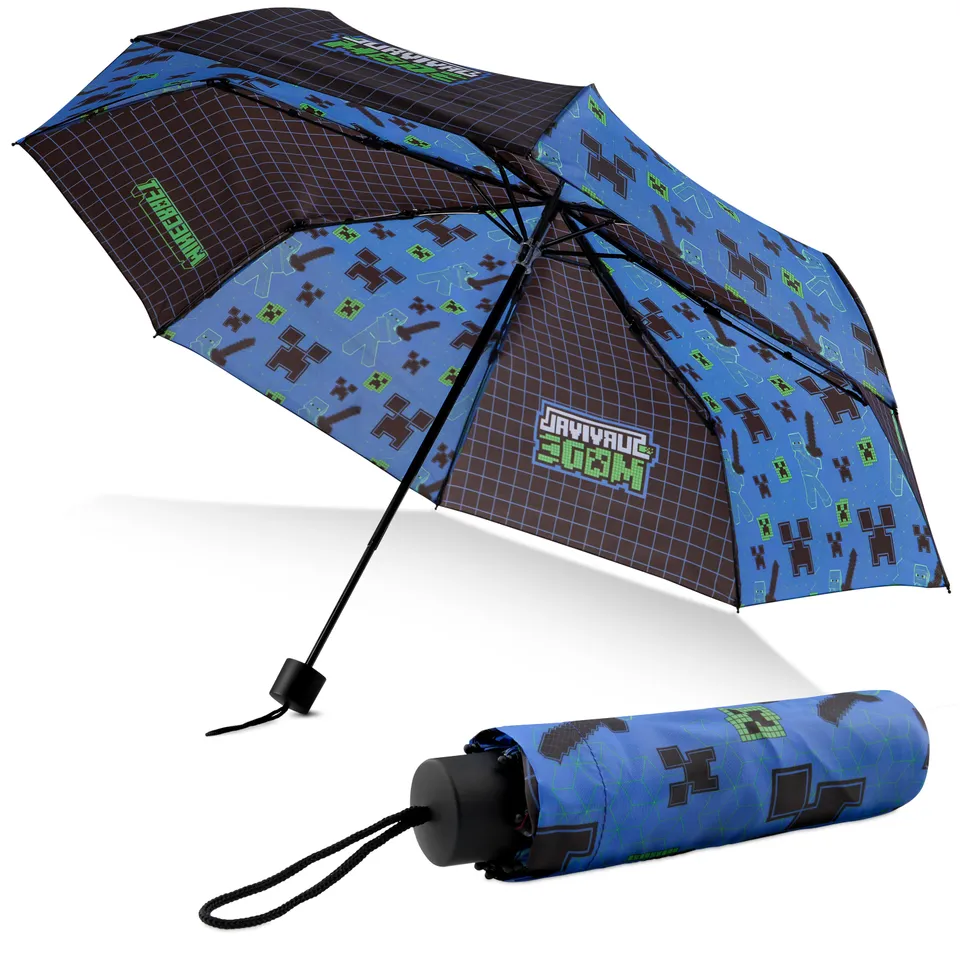 minecraft-parapluie-pliant-enfant-t-lescopique-l-ger image 1
