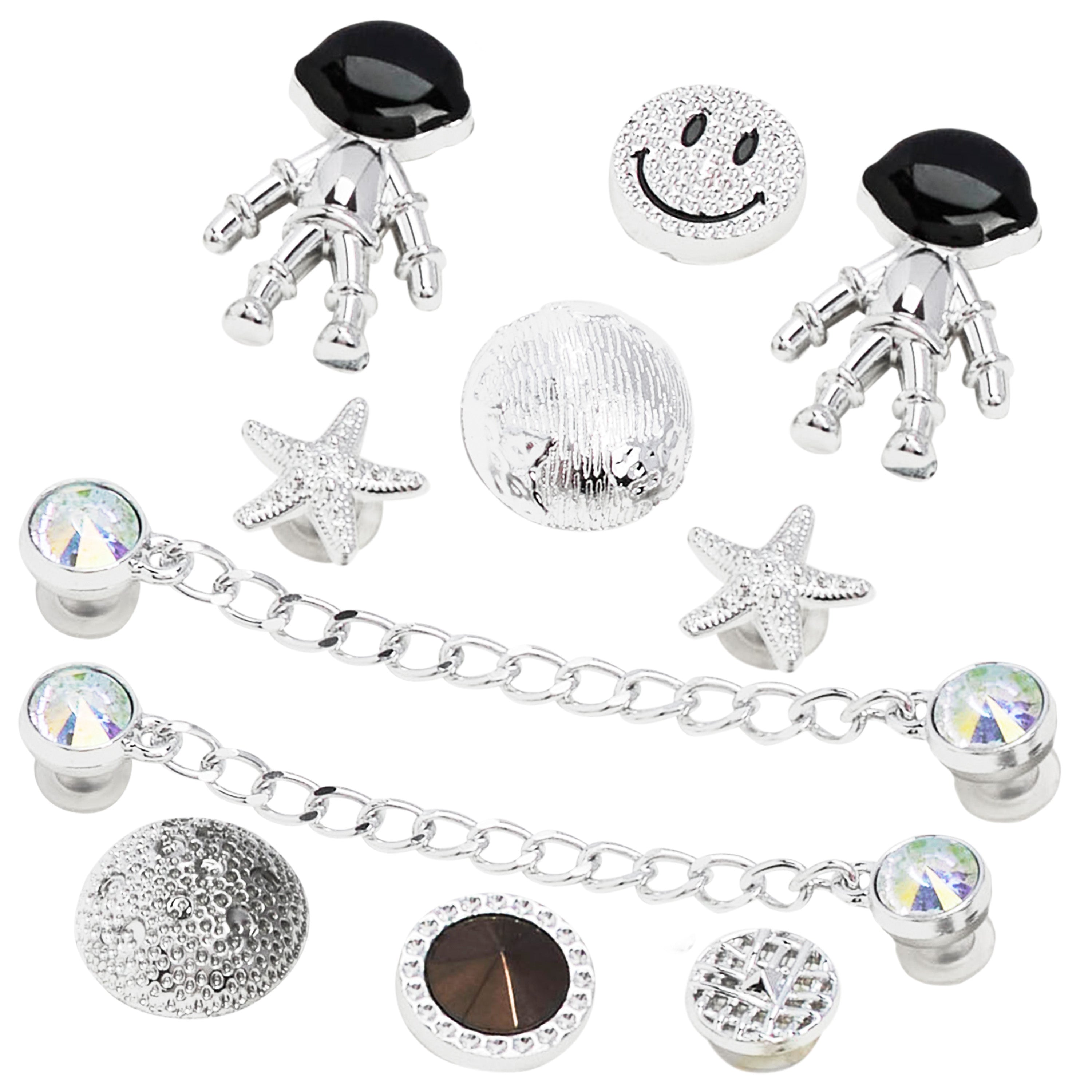 get-trend-citycomfort-charms-sabots-argent-noir-d-coration image 1
